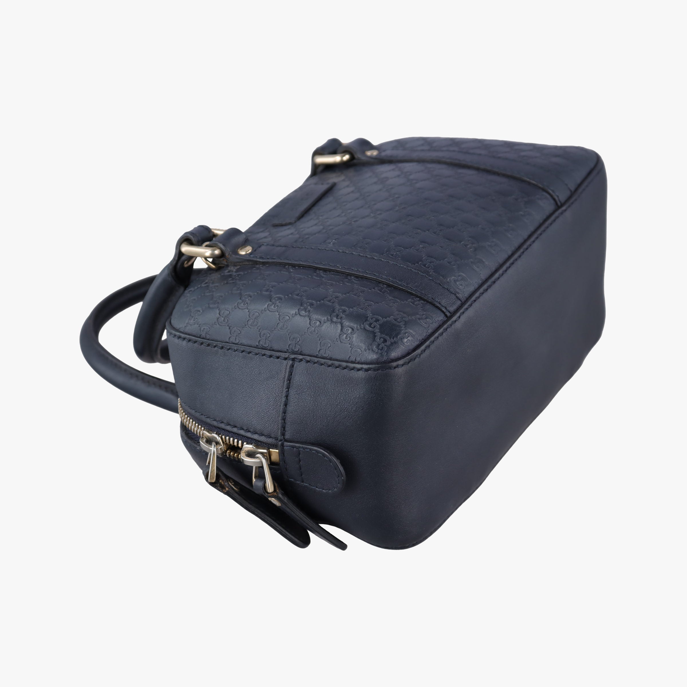 Pre-owned Gucci Microguccissima Navy Leather 510289 shoulderbag | stylenewstar