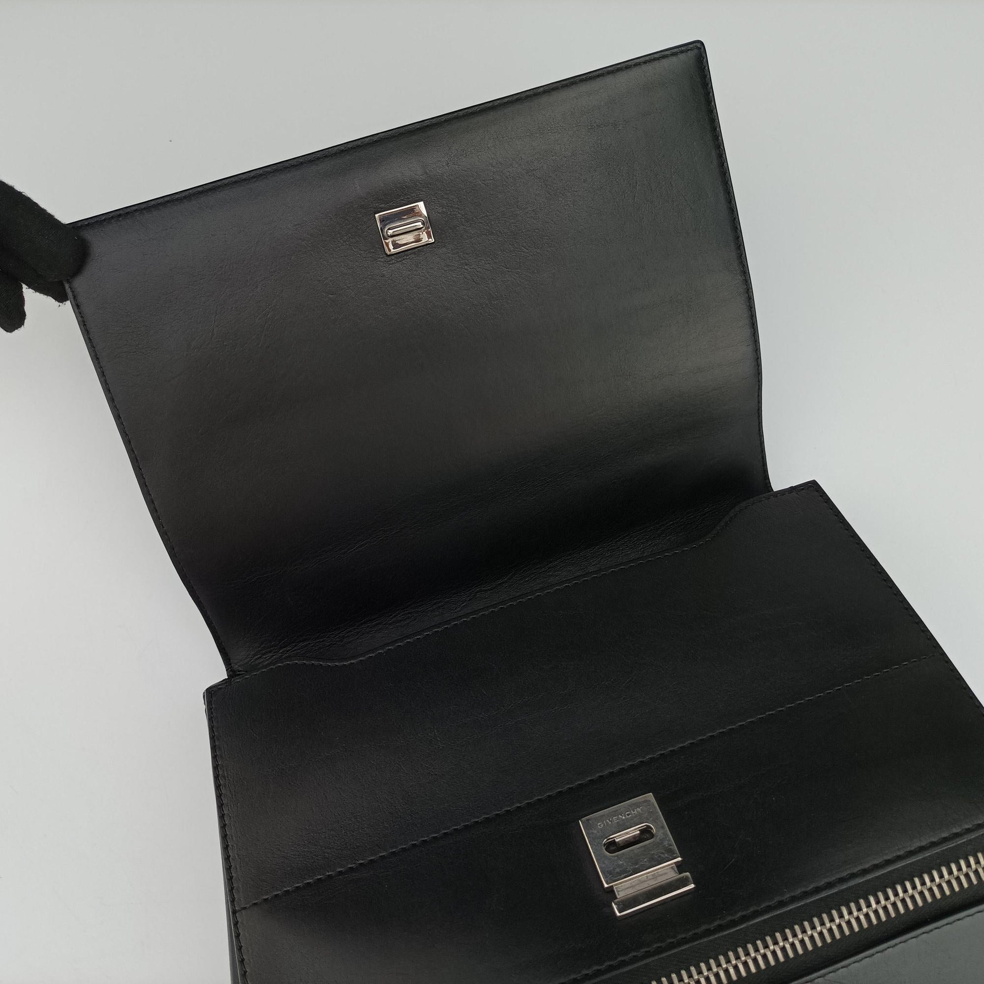 Secondhand Givenchy Pandora Box Black Leather × Ponyhair  shoulderbag | stylenewstar