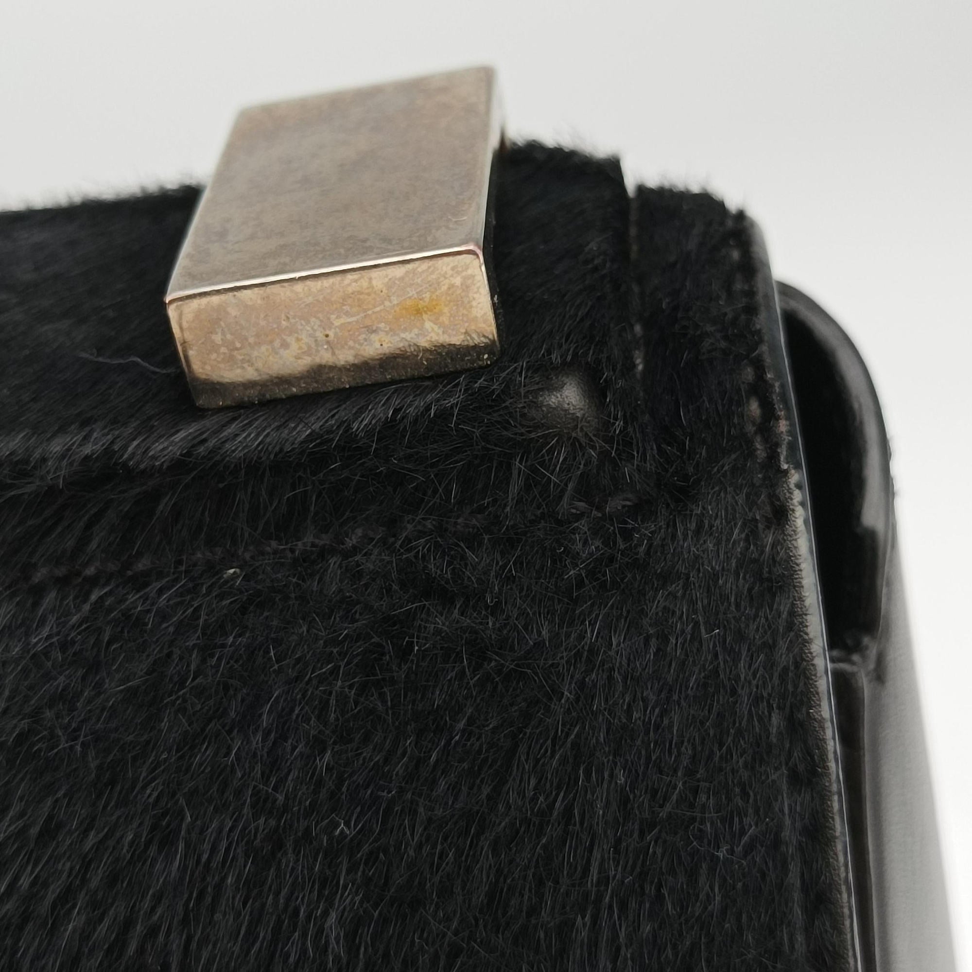 Secondhand Givenchy Pandora Box Black Leather × Ponyhair  shoulderbag | stylenewstar