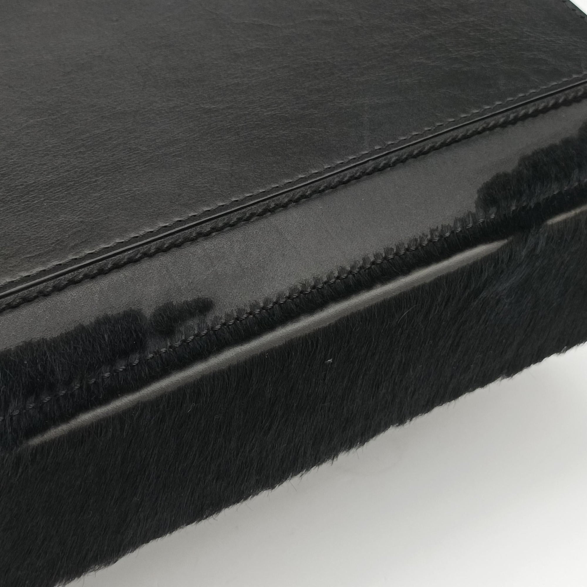 Secondhand Givenchy Pandora Box Black Leather × Ponyhair  shoulderbag | stylenewstar