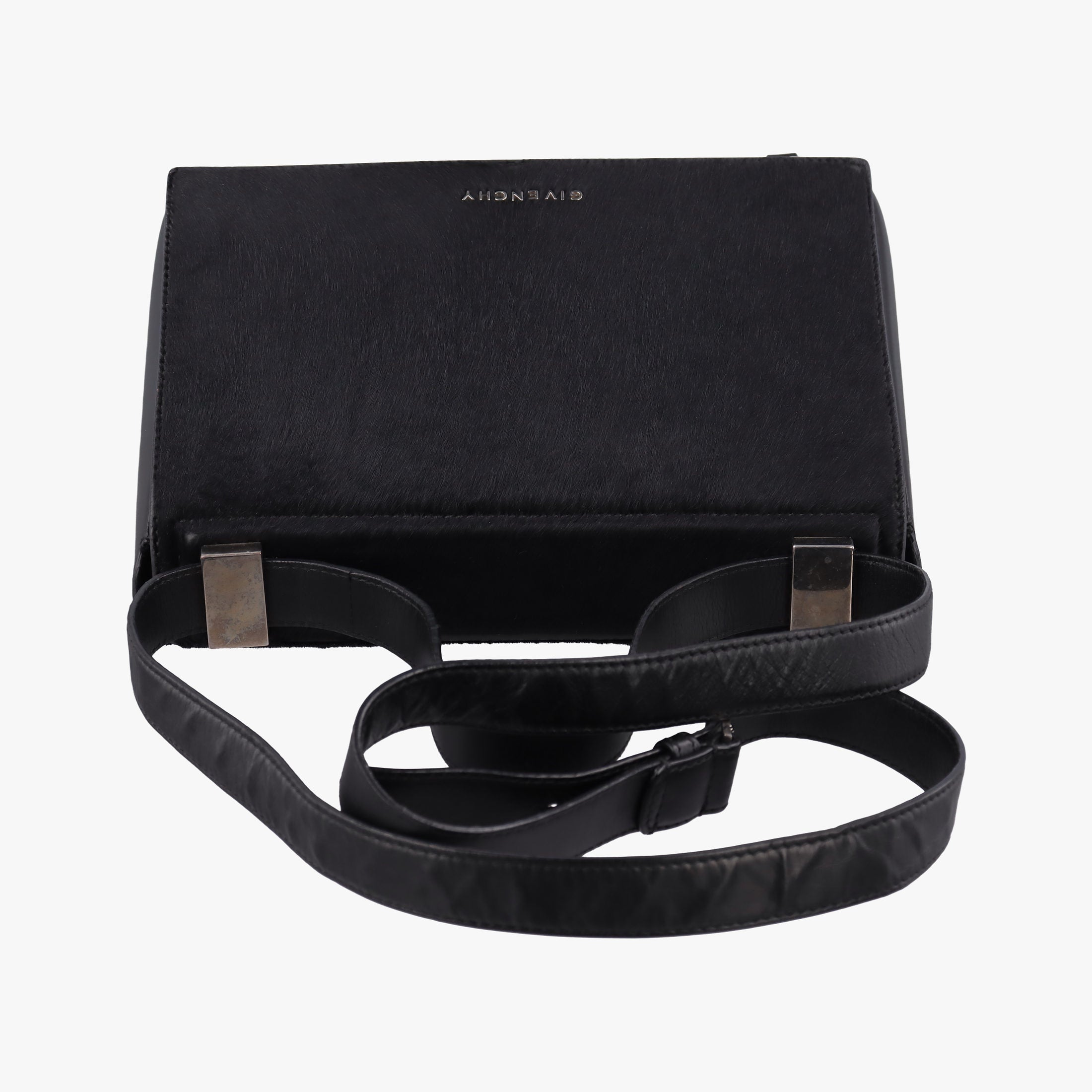 Secondhand Givenchy Pandora Box Black Leather × Ponyhair  shoulderbag | stylenewstar