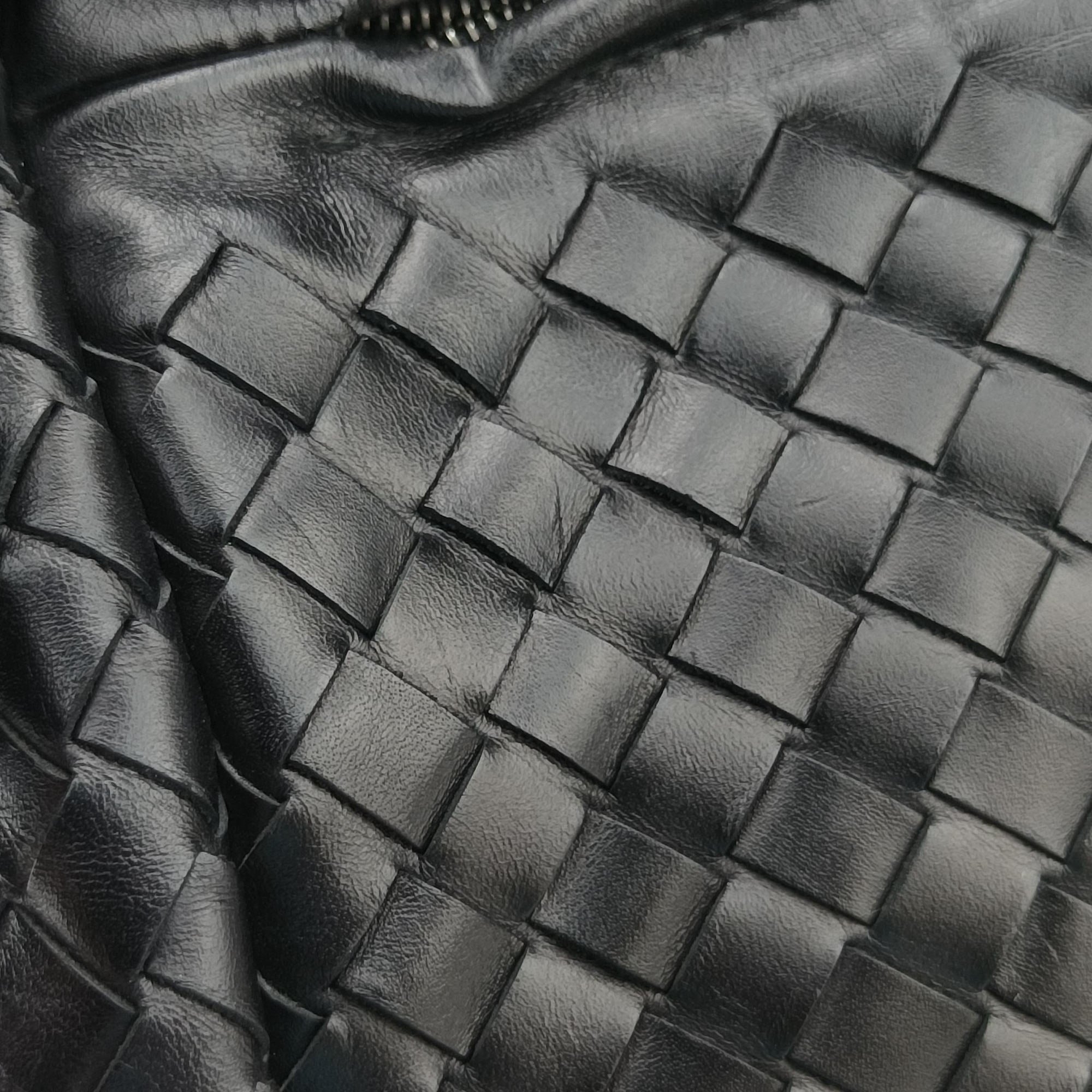 Pre-owned Bottega Veneta Intrecciato Black lambskin  handbag | stylenewstar