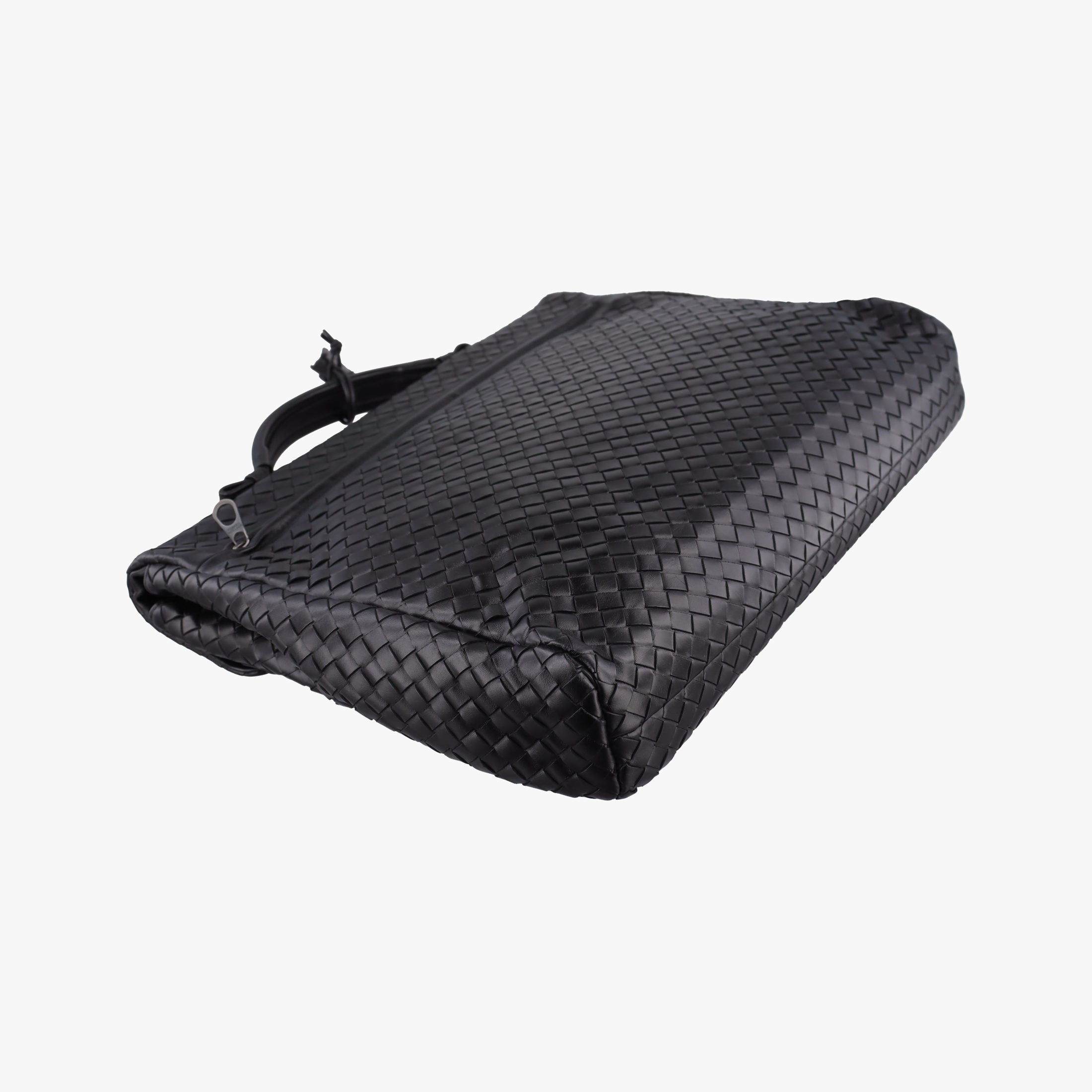 Pre-owned Bottega Veneta Intrecciato Black lambskin  handbag | stylenewstar