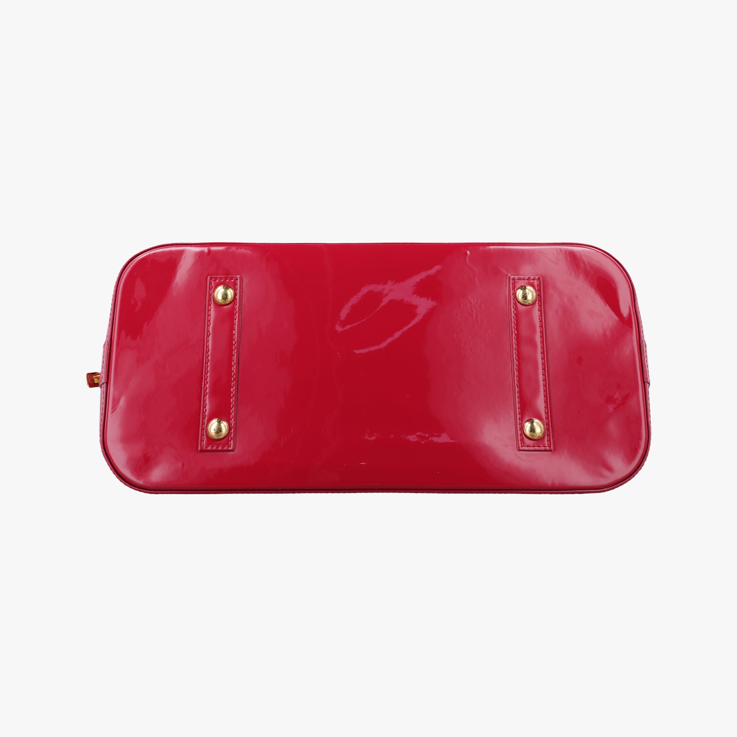 Secondhand Louis Vuitton Alma GM pomme d'amour Vernis M93596 handbag | stylenewstar