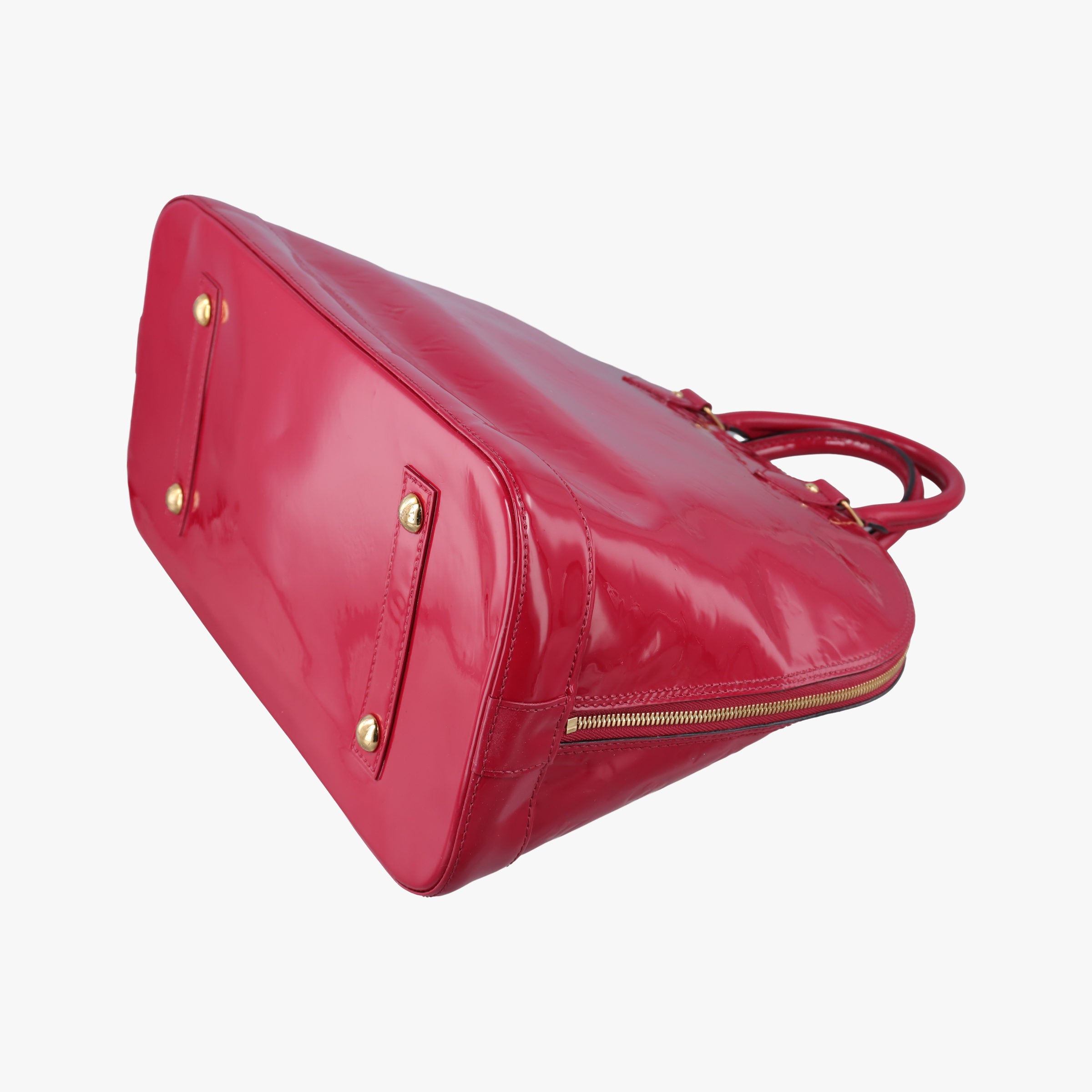 Secondhand Louis Vuitton Alma GM pomme d'amour Vernis M93596 handbag | stylenewstar