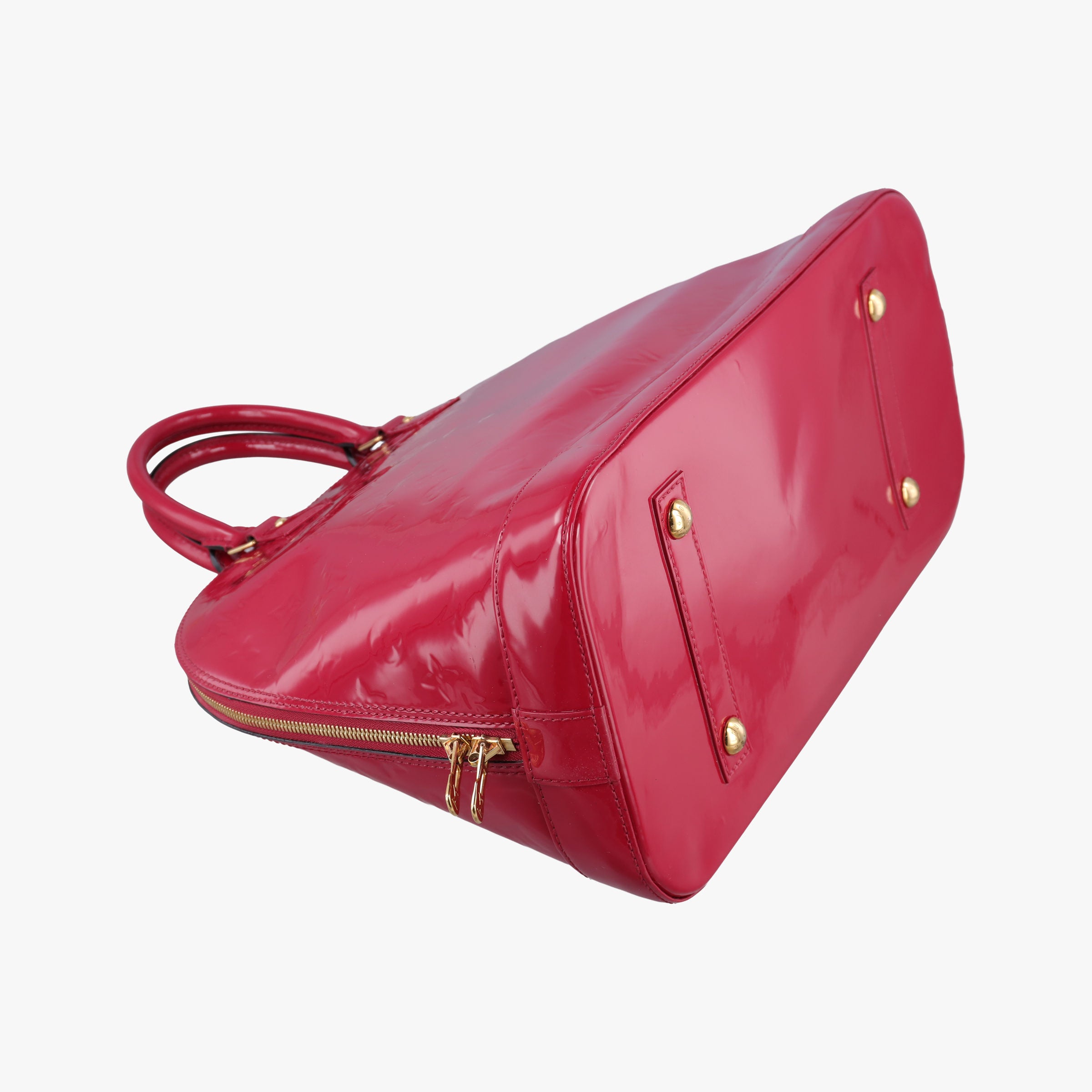 Secondhand Louis Vuitton Alma GM pomme d'amour Vernis M93596 handbag | stylenewstar