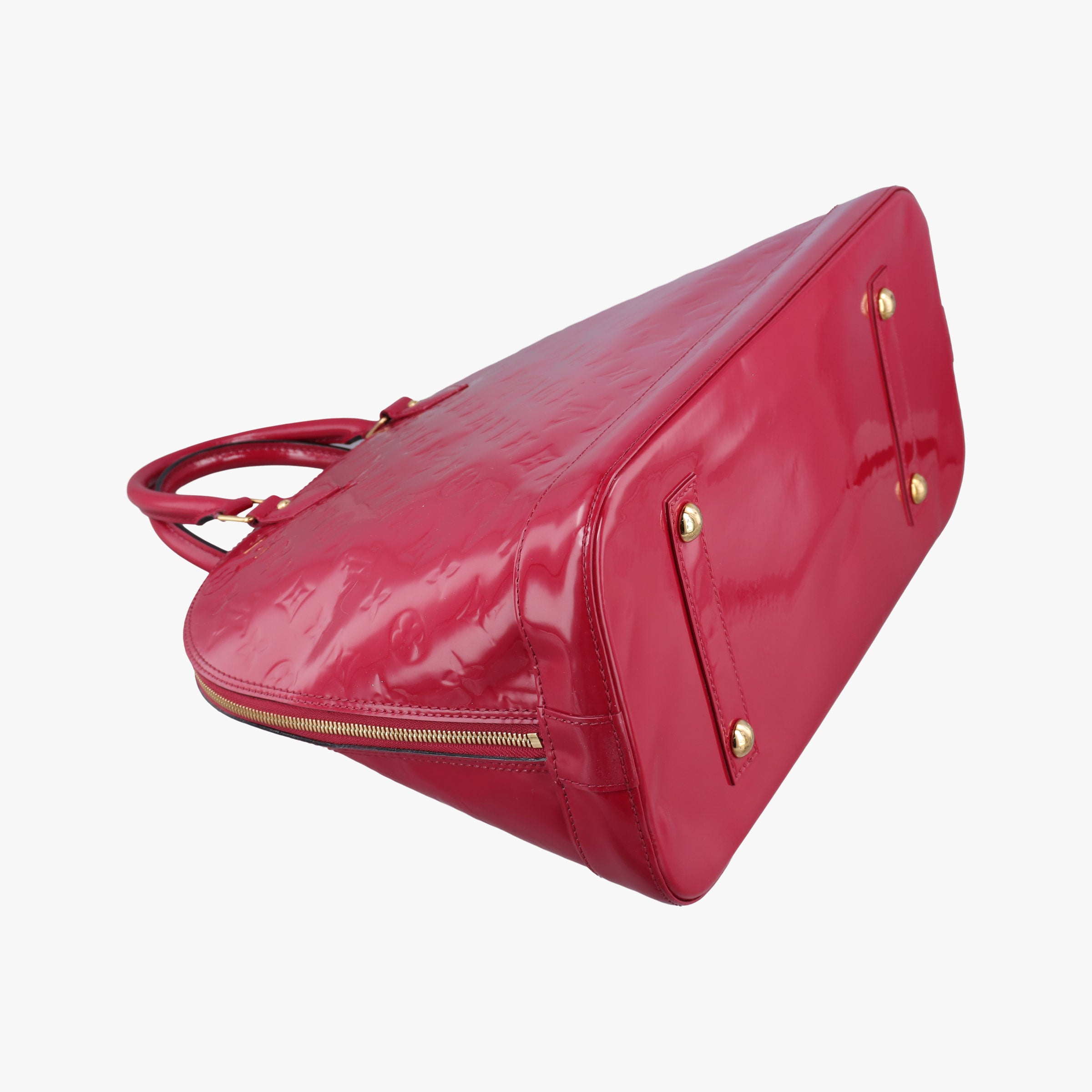 Secondhand Louis Vuitton Alma GM pomme d'amour Vernis M93596 handbag | stylenewstar