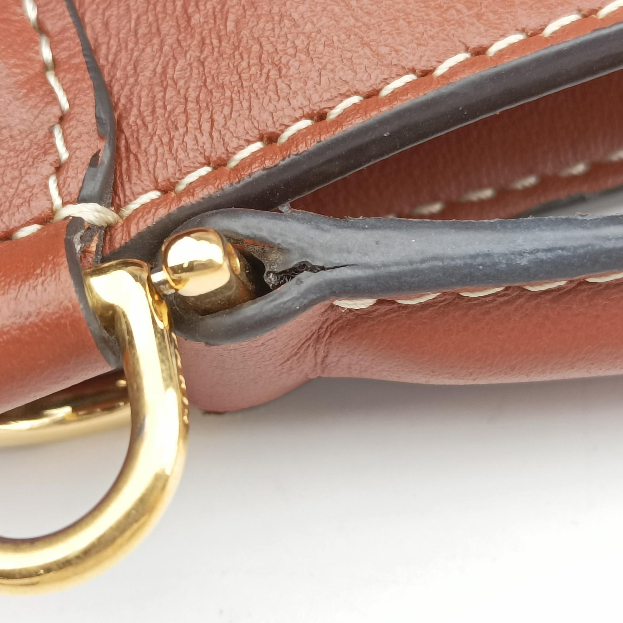 Pre-owned Celine Bucket 16 Brown Leather 195573 shoulderbag | stylenewstar