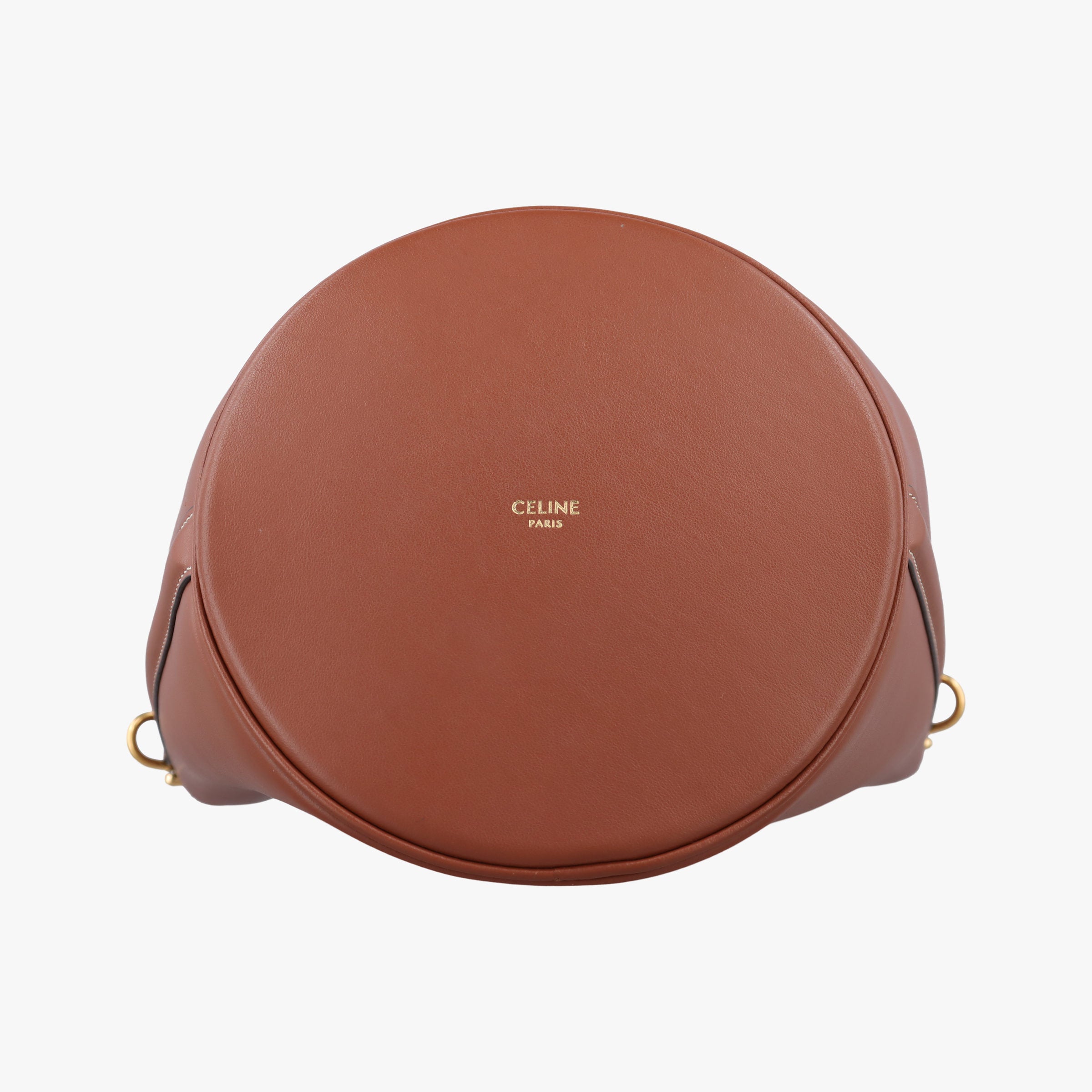 Pre-owned Celine Bucket 16 Brown Leather 195573 shoulderbag | stylenewstar