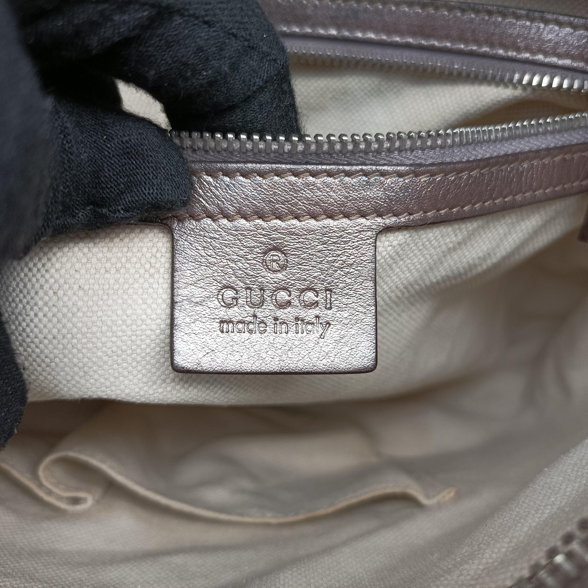 Pre-owned Gucci GG Twins Hobo Golden Leather 232962 shoulderbag | stylenewstar