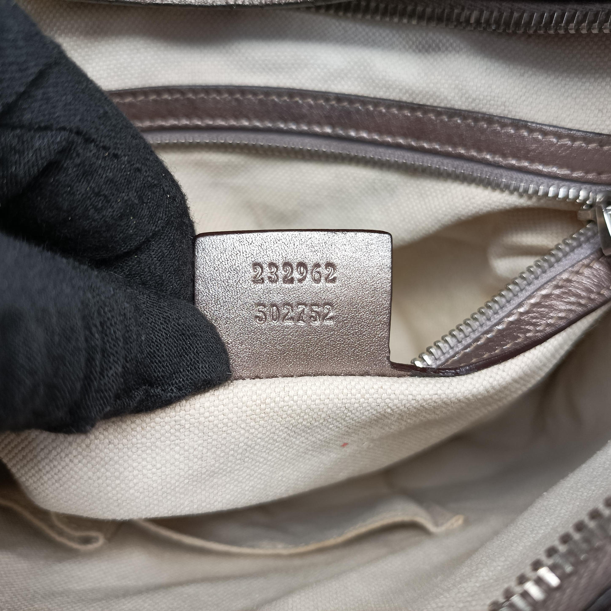 Pre-owned Gucci GG Twins Hobo Golden Leather 232962 shoulderbag | stylenewstar