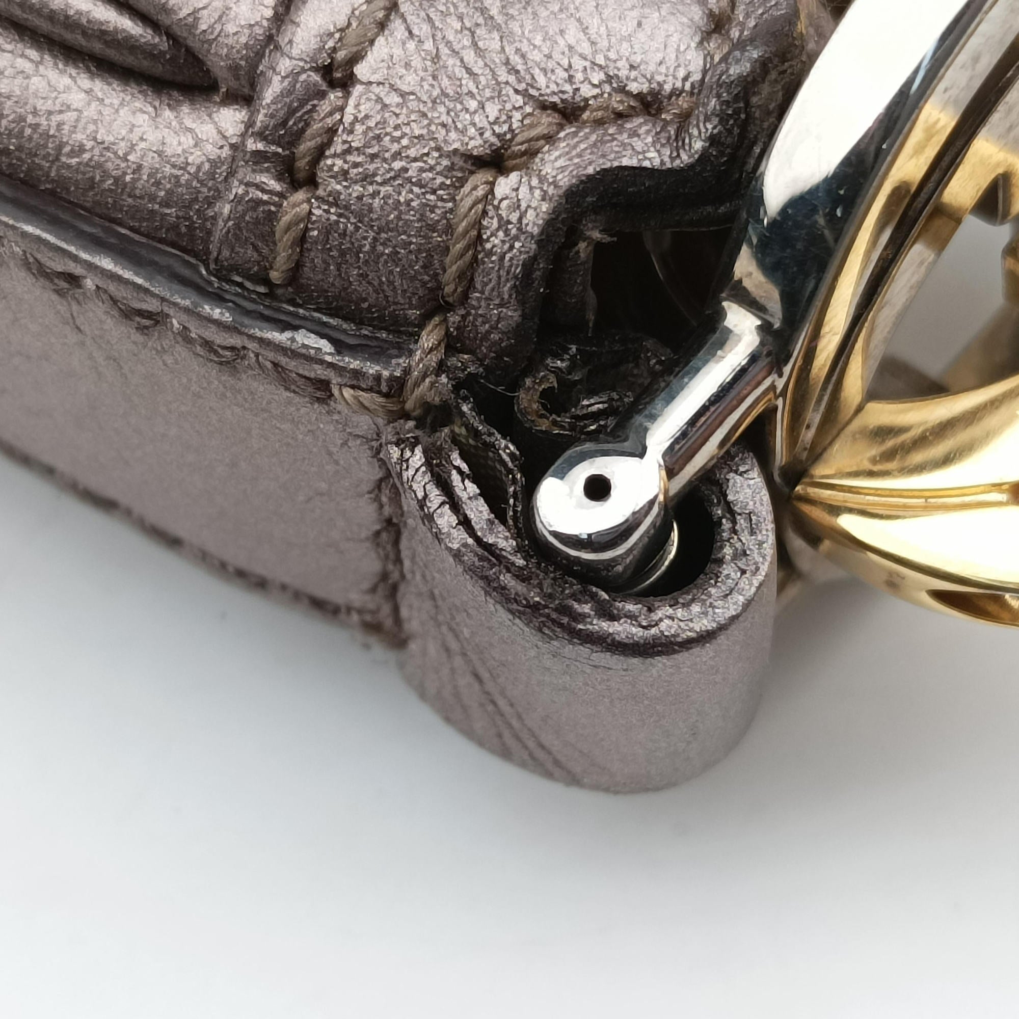 Pre-owned Gucci GG Twins Hobo Golden Leather 232962 shoulderbag | stylenewstar