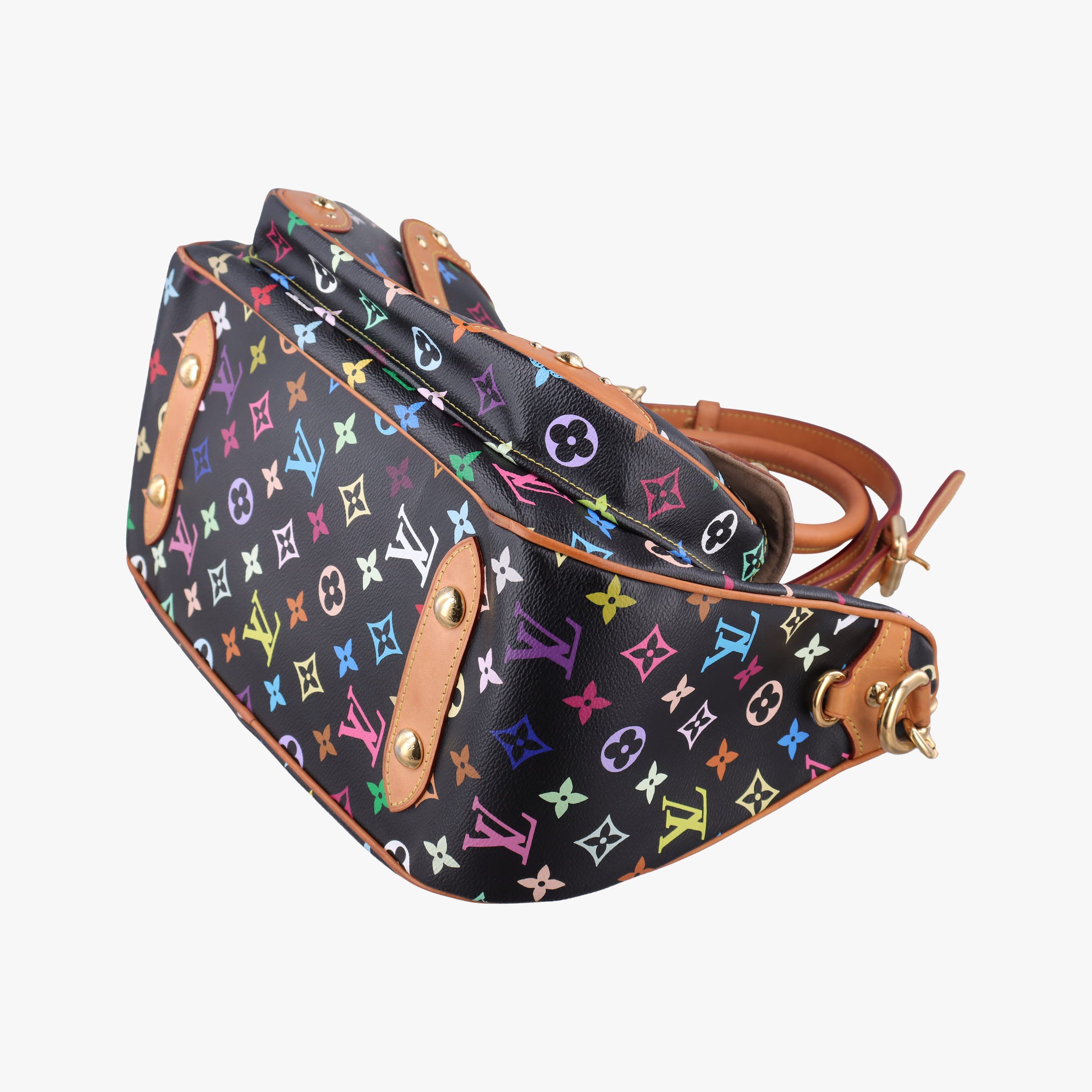Pre-owned Louis Vuitton RITA Noir Monogram Multicolor M40126 shoulderbag | stylenewstar