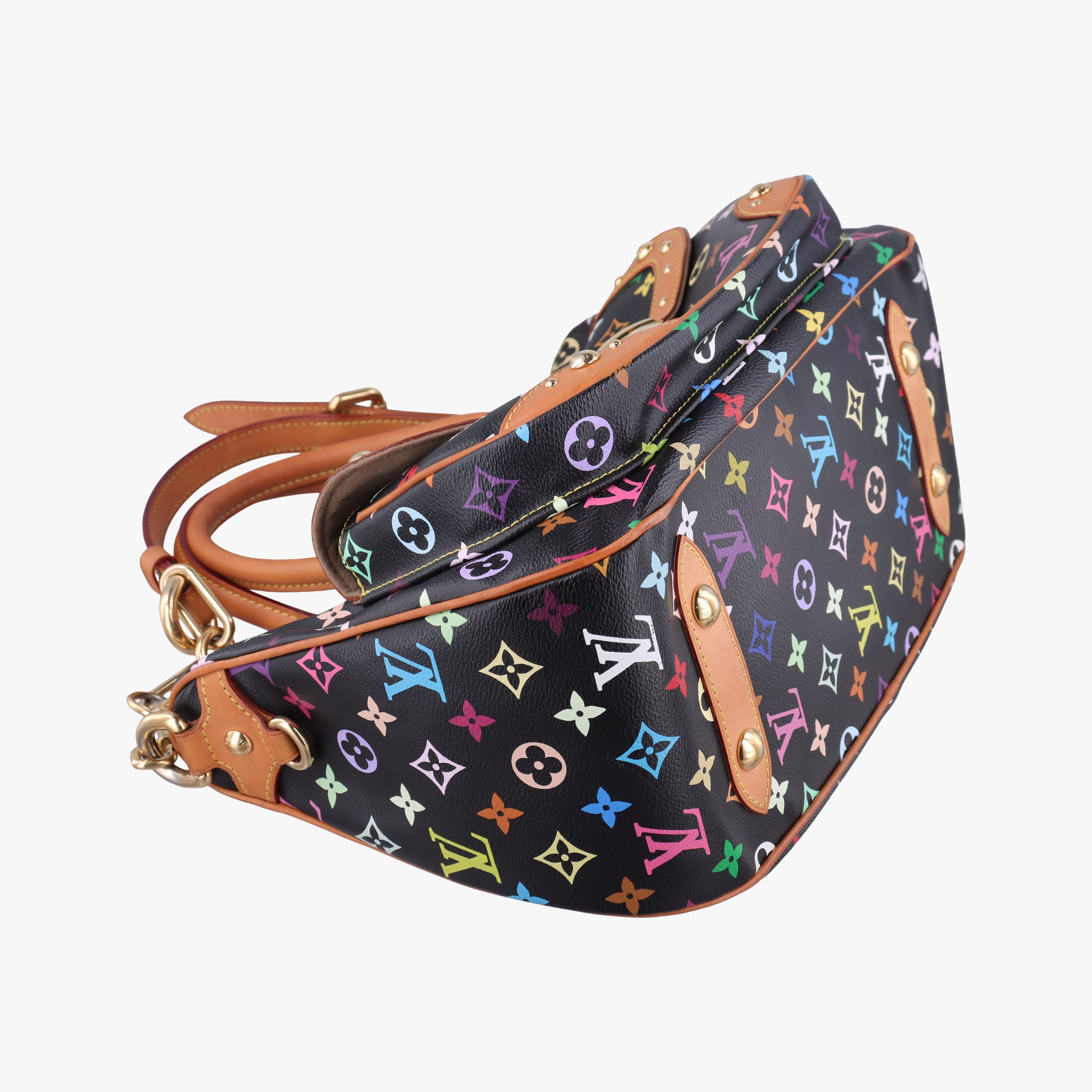 Pre-owned Louis Vuitton RITA Noir Monogram Multicolor M40126 shoulderbag | stylenewstar