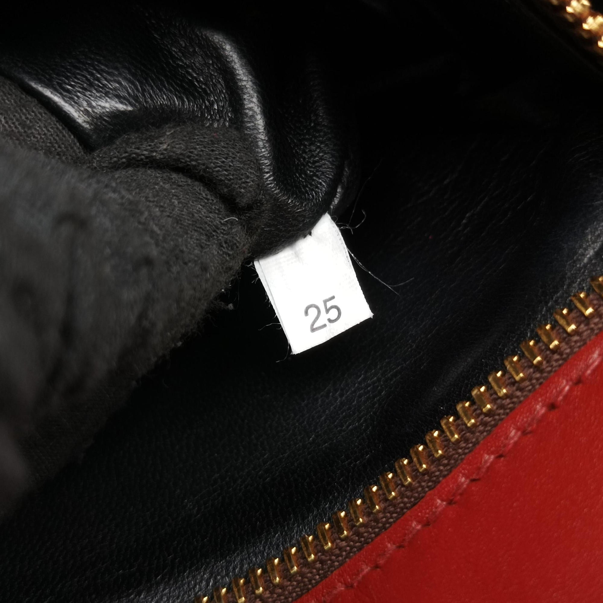 Pre-owned Prada Animalier Cahier Lions Head Black×Red Leather 1BD089 shoulderbag | stylenewstar