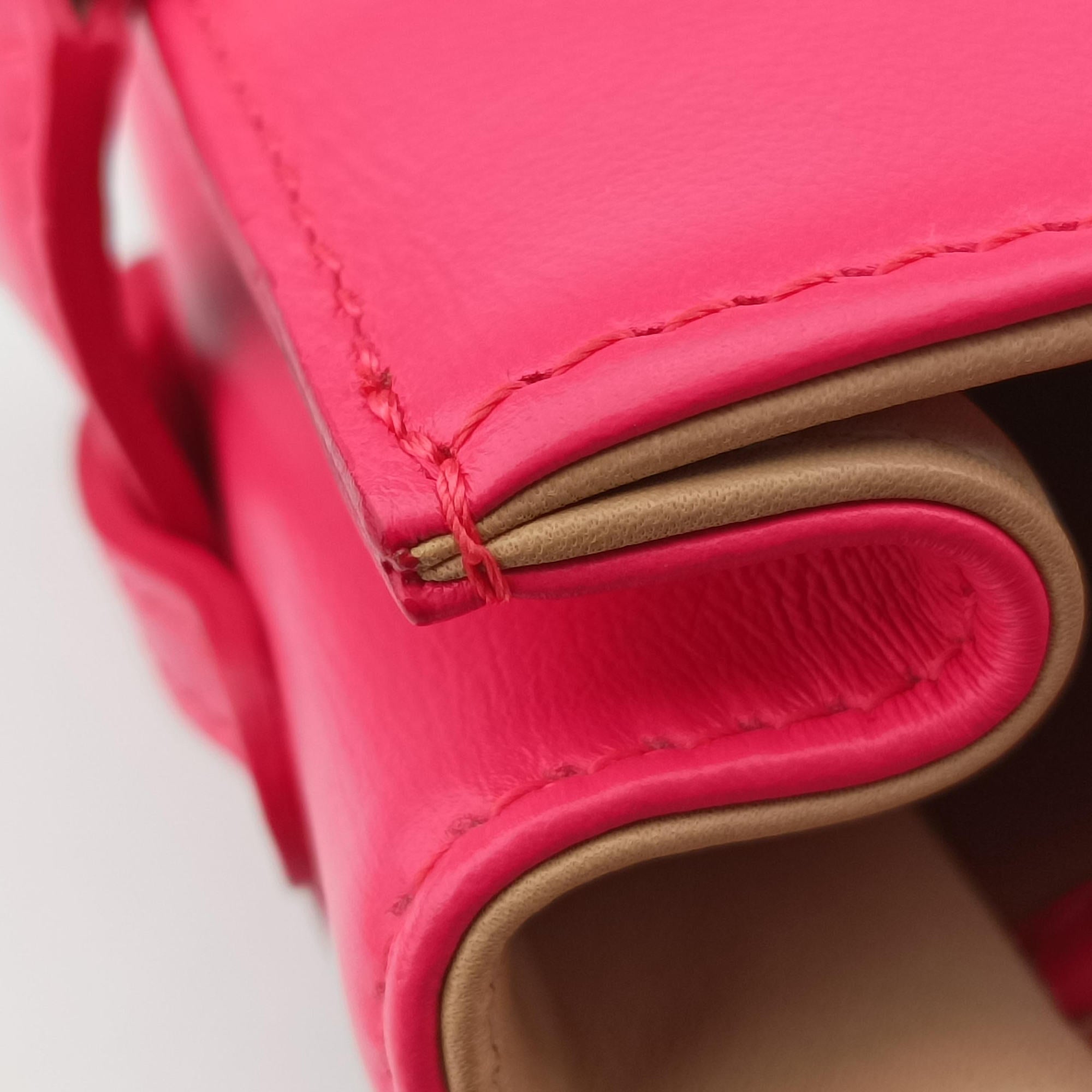 Pre-owned Delvaux Tempete Pink leather  shoulderbag | stylenewstar