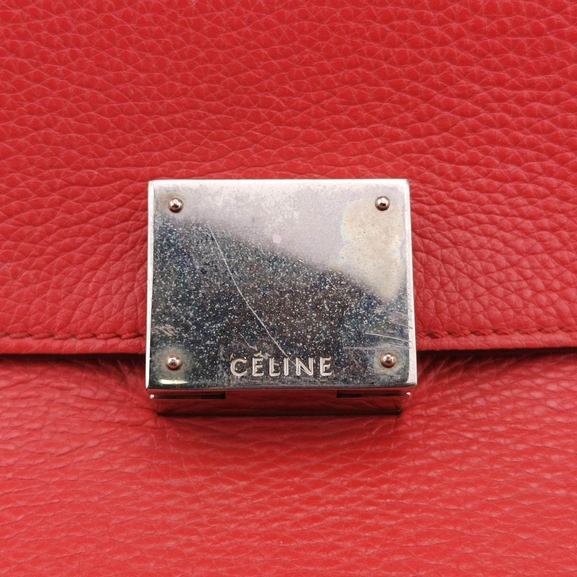 Vintage Celine Trapeze Orange Suede×leather  shoulderbag | stylenewstar