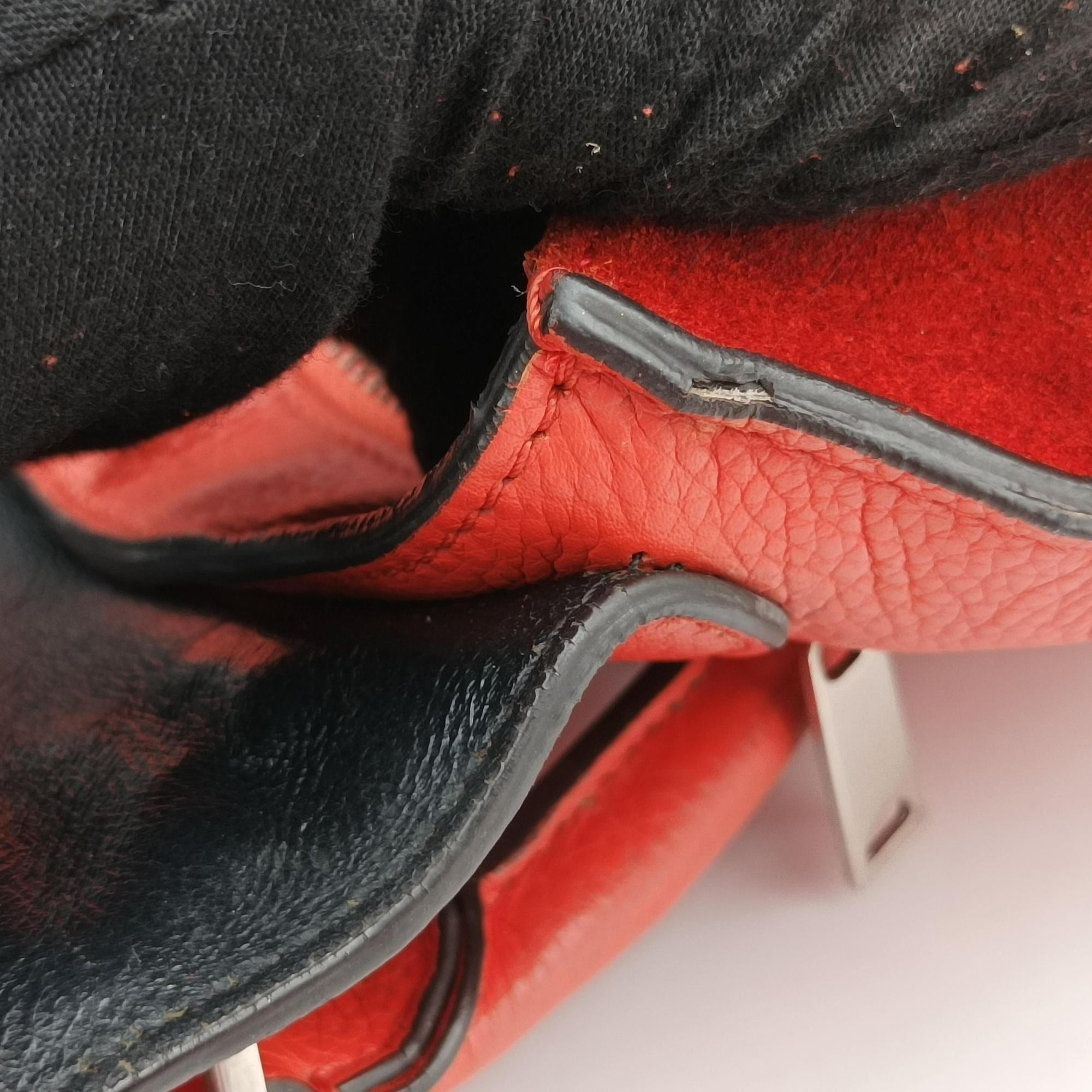 Vintage Celine Trapeze Orange Suede×leather  shoulderbag | stylenewstar