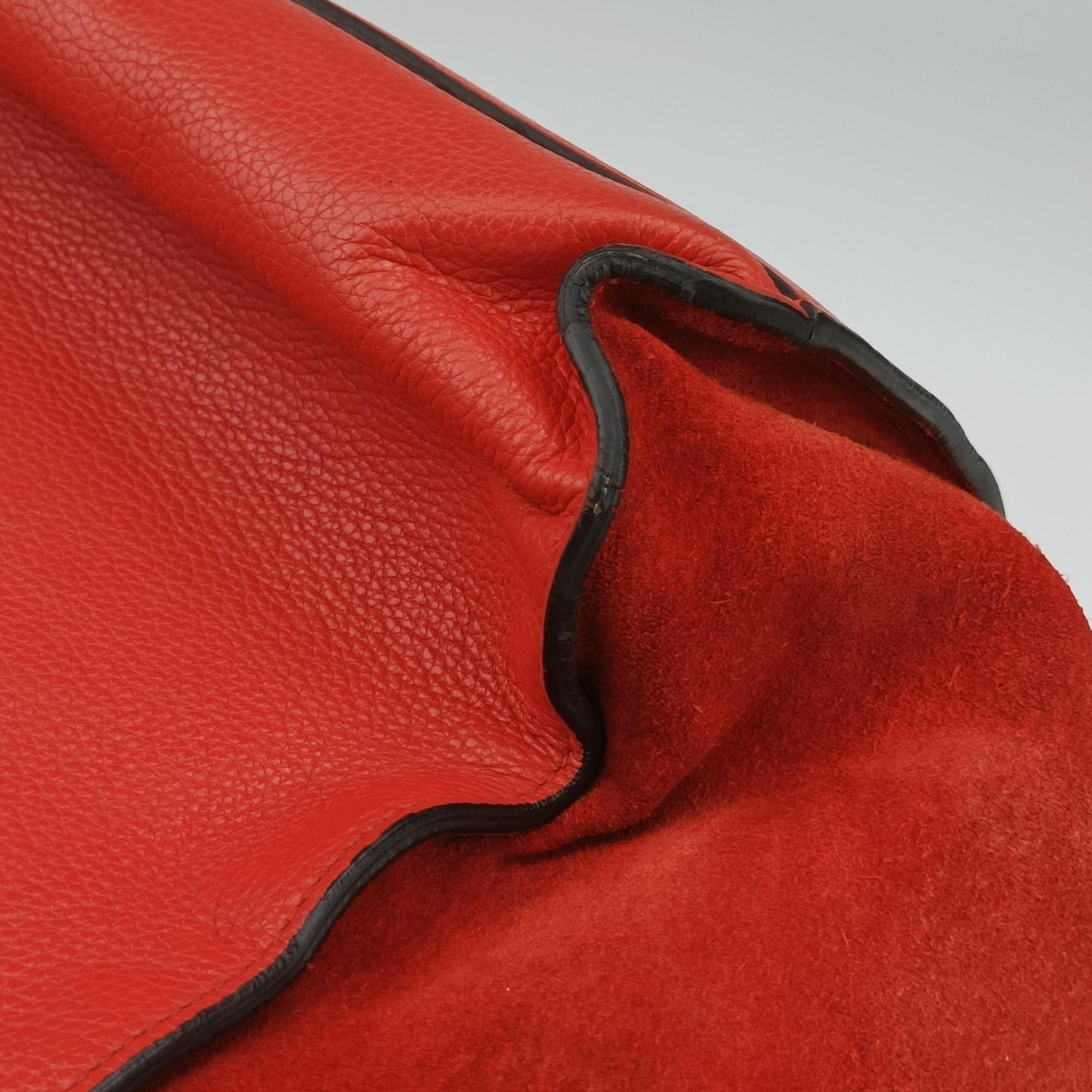 Vintage Celine Trapeze Orange Suede×leather  shoulderbag | stylenewstar