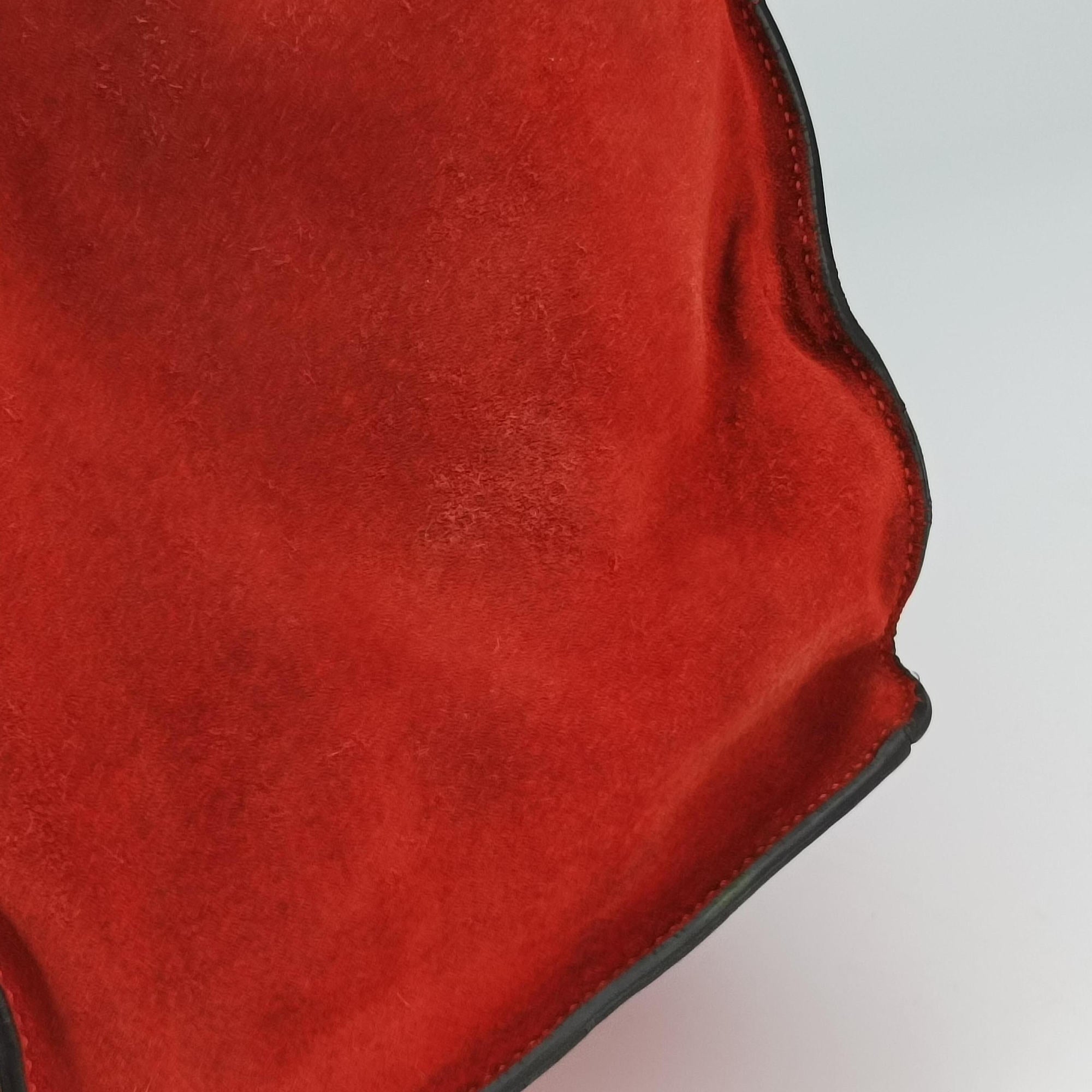 Vintage Celine Trapeze Orange Suede×leather  shoulderbag | stylenewstar
