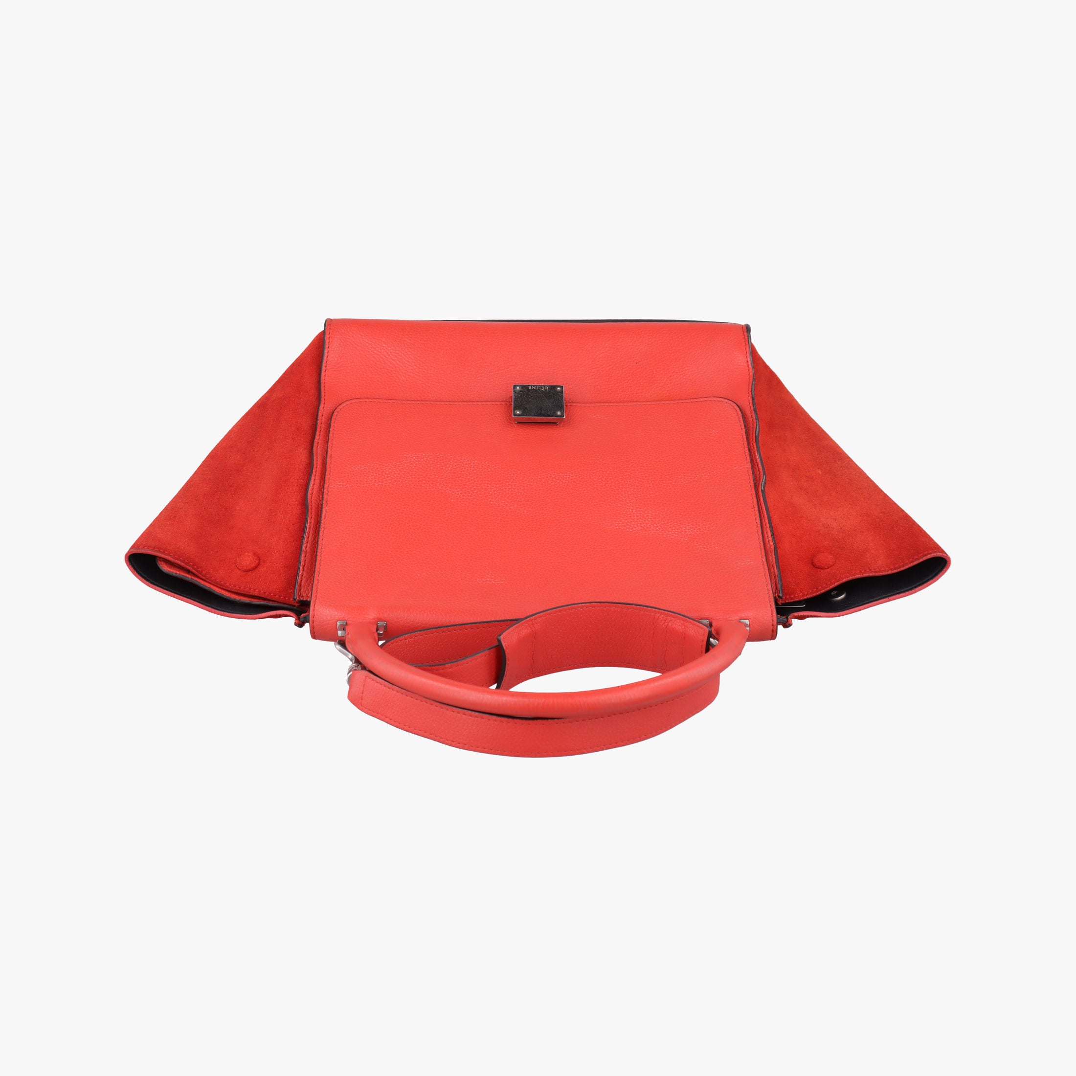 Vintage Celine Trapeze Orange Suede×leather  shoulderbag | stylenewstar