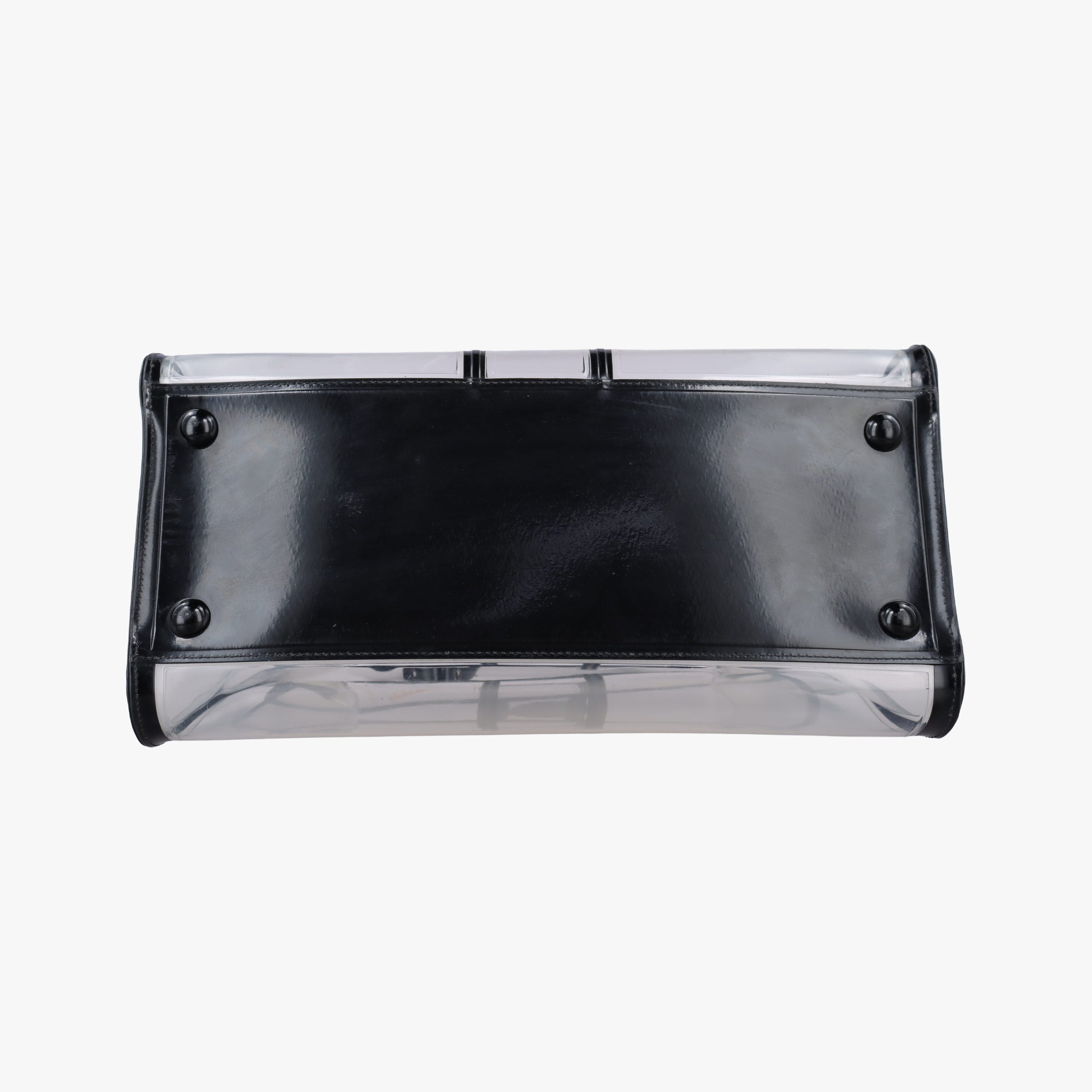 Pre-owned Delvaux Brillant X-RAY Limited Edition Clear × Black Transparent PVC  handbag | stylenewstar