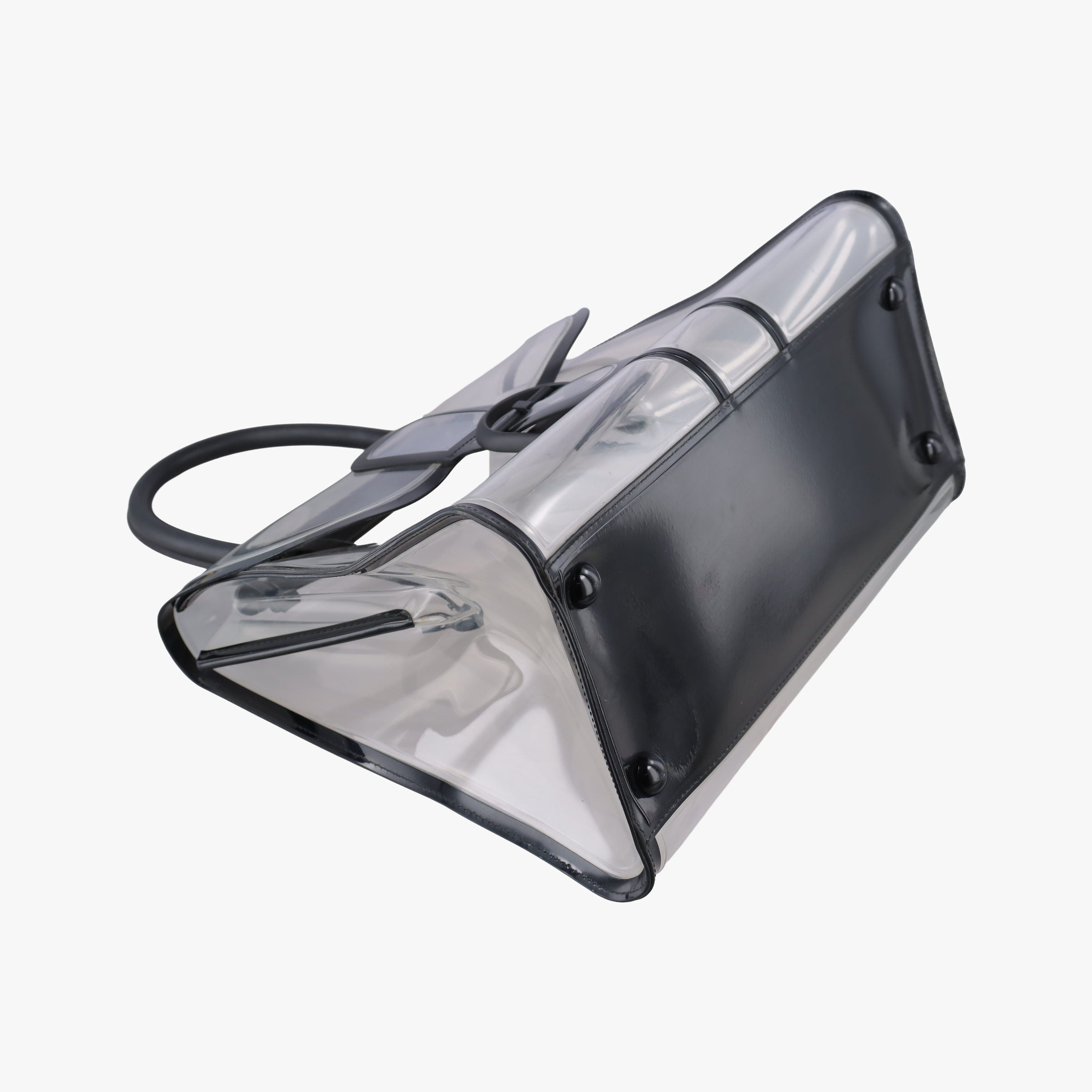 Pre-owned Delvaux Brillant X-RAY Limited Edition Clear × Black Transparent PVC  handbag | stylenewstar