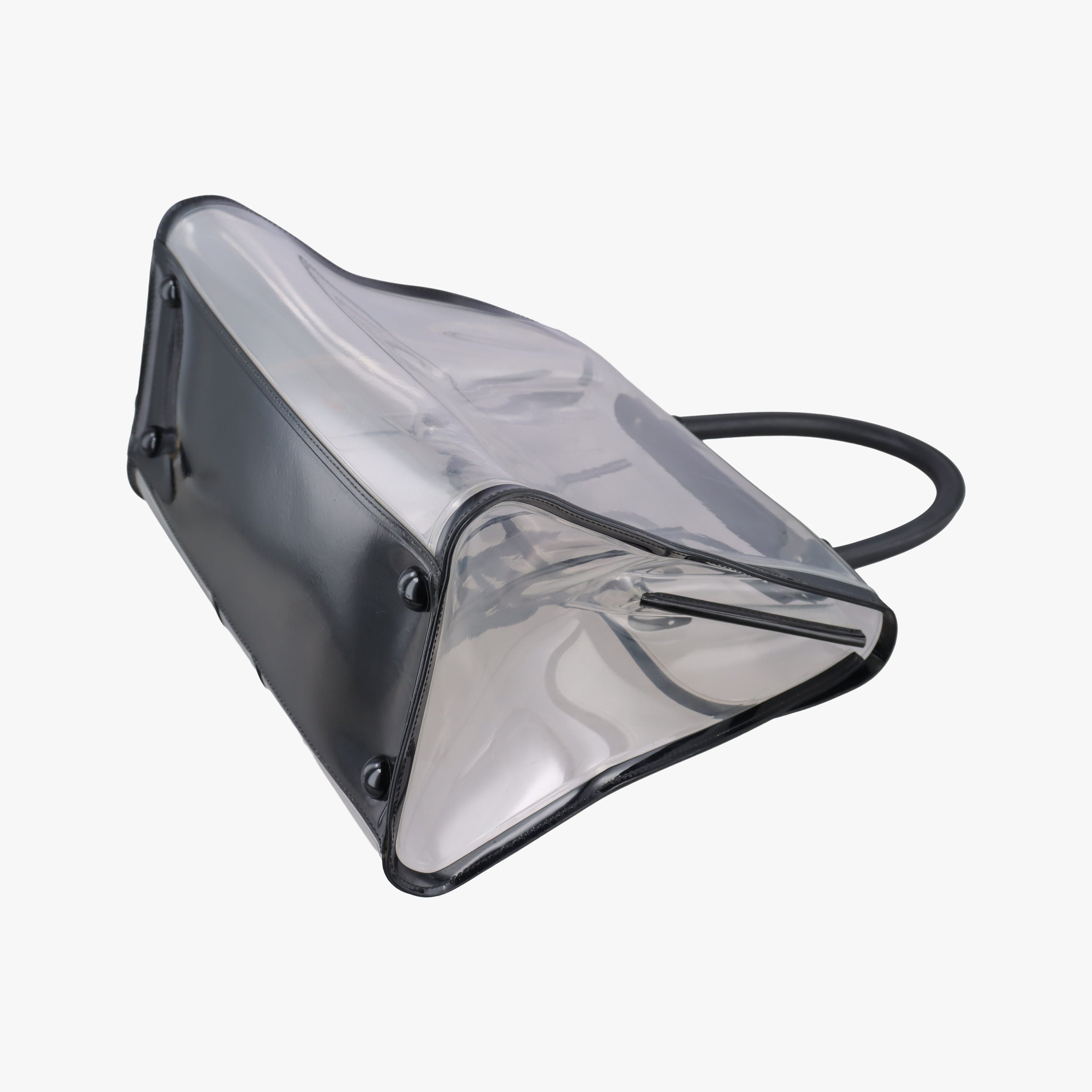Pre-owned Delvaux Brillant X-RAY Limited Edition Clear × Black Transparent PVC  handbag | stylenewstar