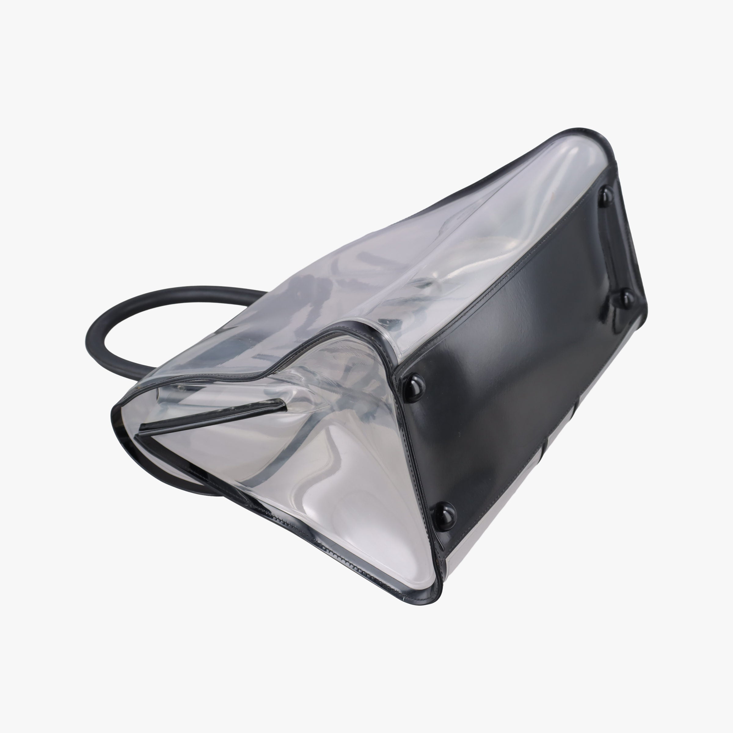 Pre-owned Delvaux Brillant X-RAY Limited Edition Clear × Black Transparent PVC  handbag | stylenewstar