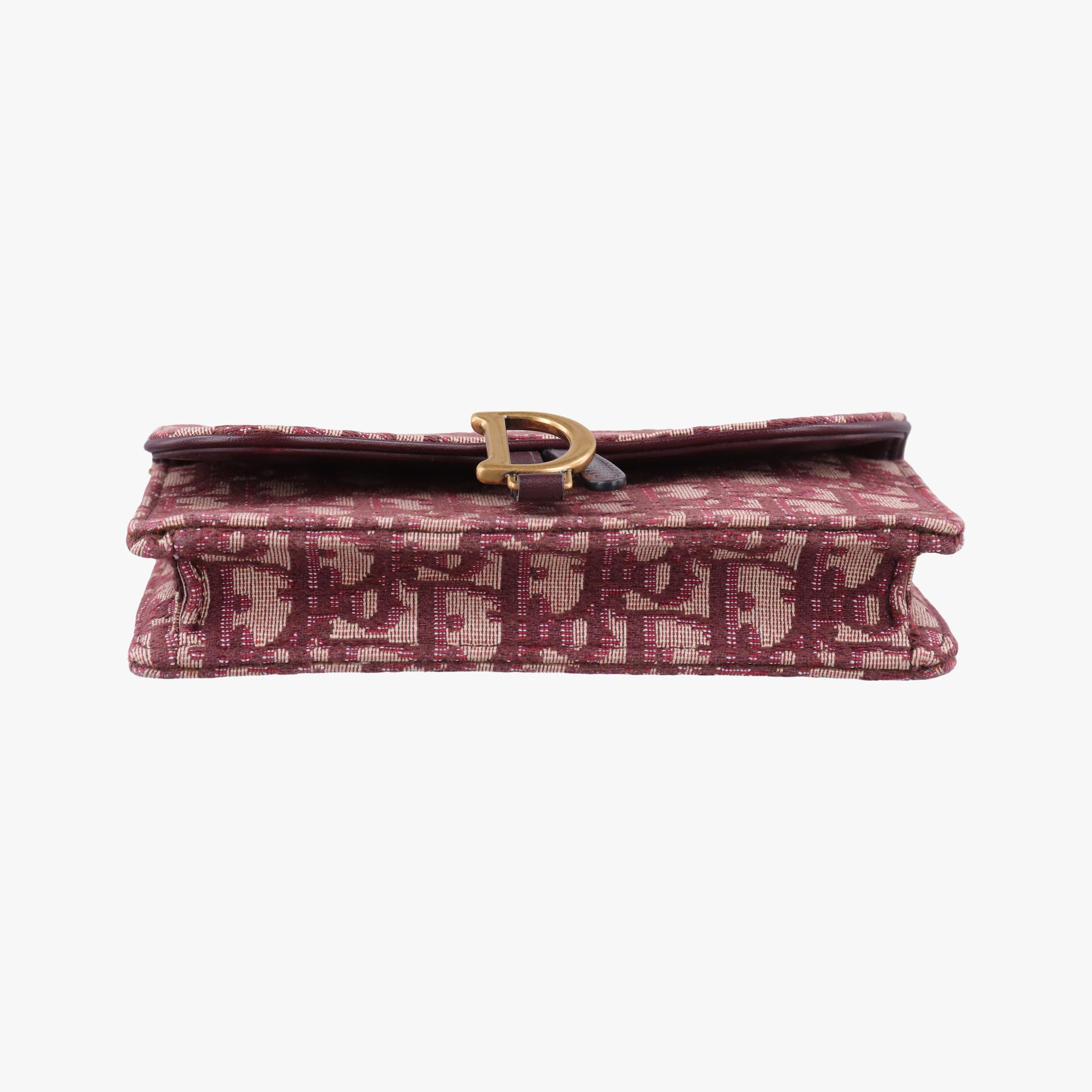 Pre-owned Christian Dior Saddle Red Jacquard  bum bag/waist bag | stylenewstar