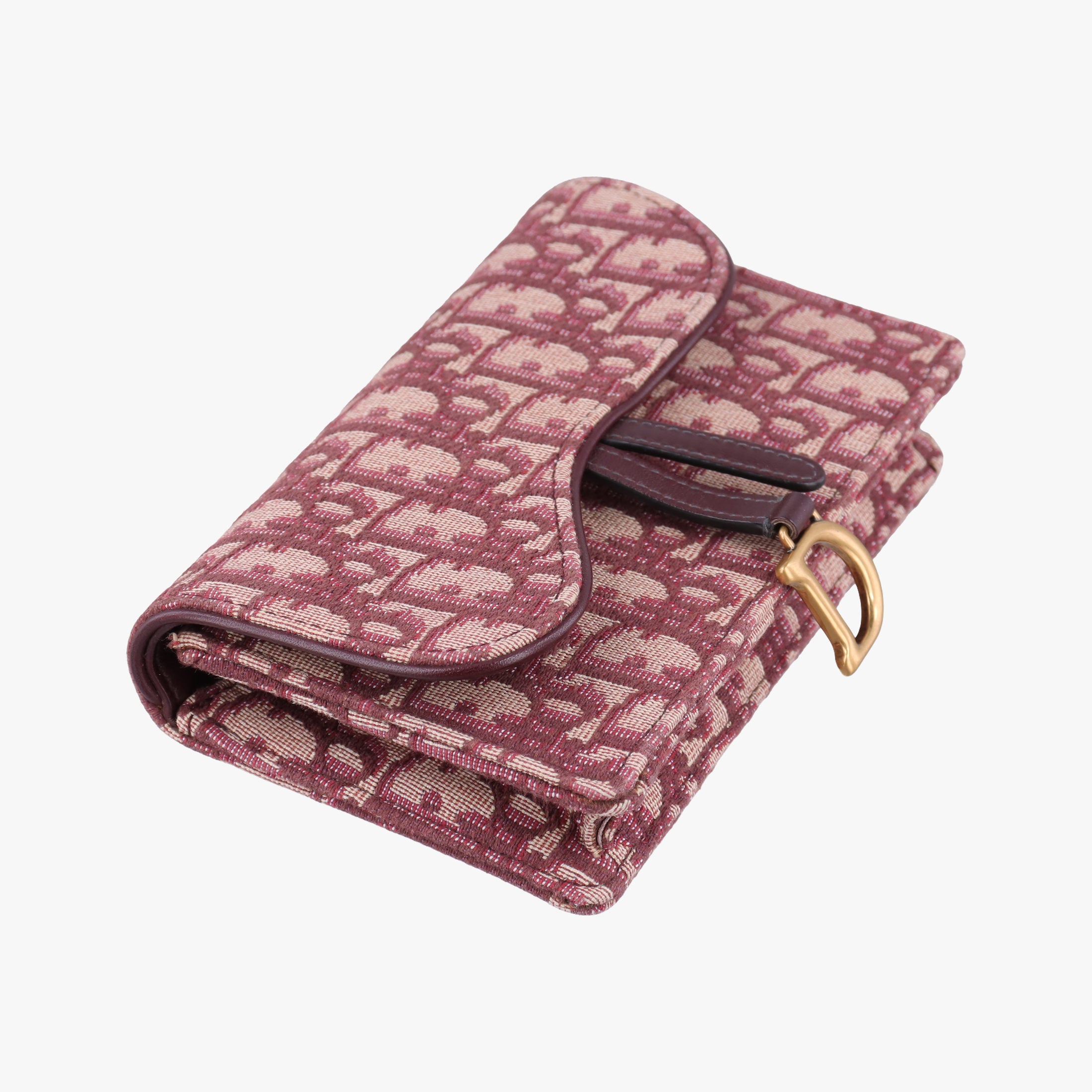 Pre-owned Christian Dior Saddle Red Jacquard  bum bag/waist bag | stylenewstar