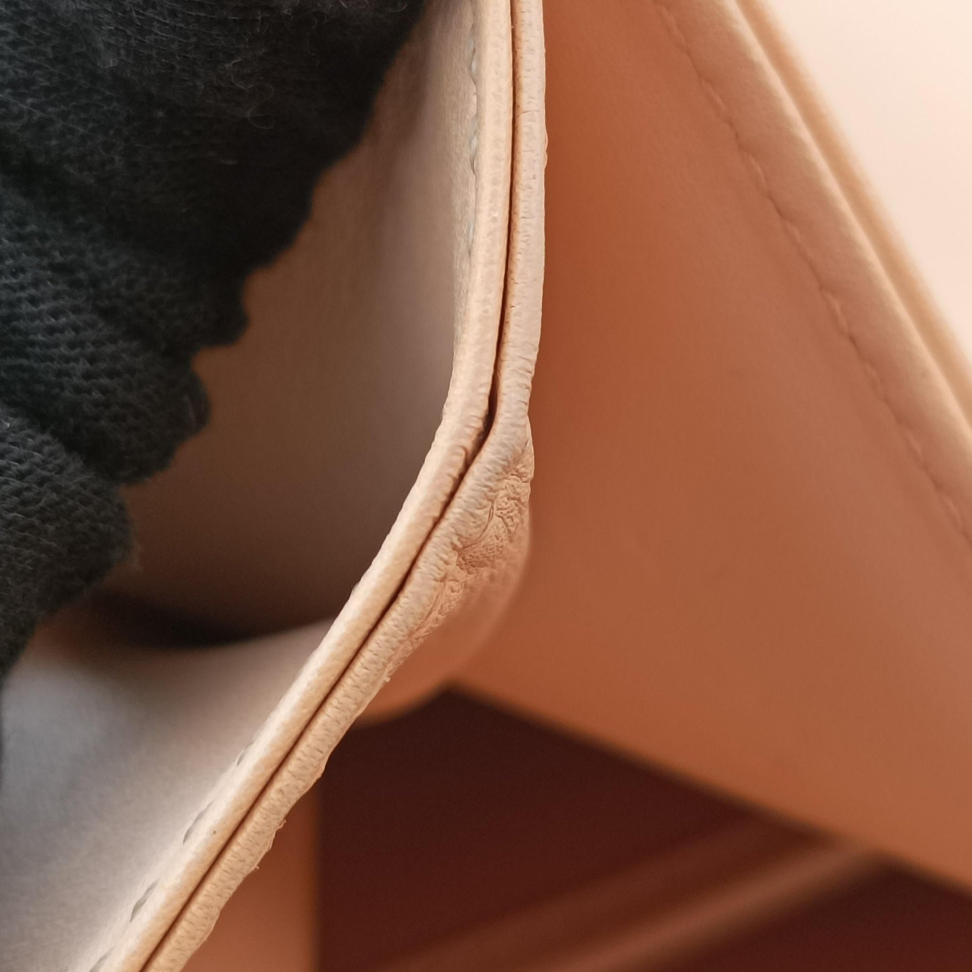 Vintage Delvaux Brillant Beige Leather  handbag | stylenewstar