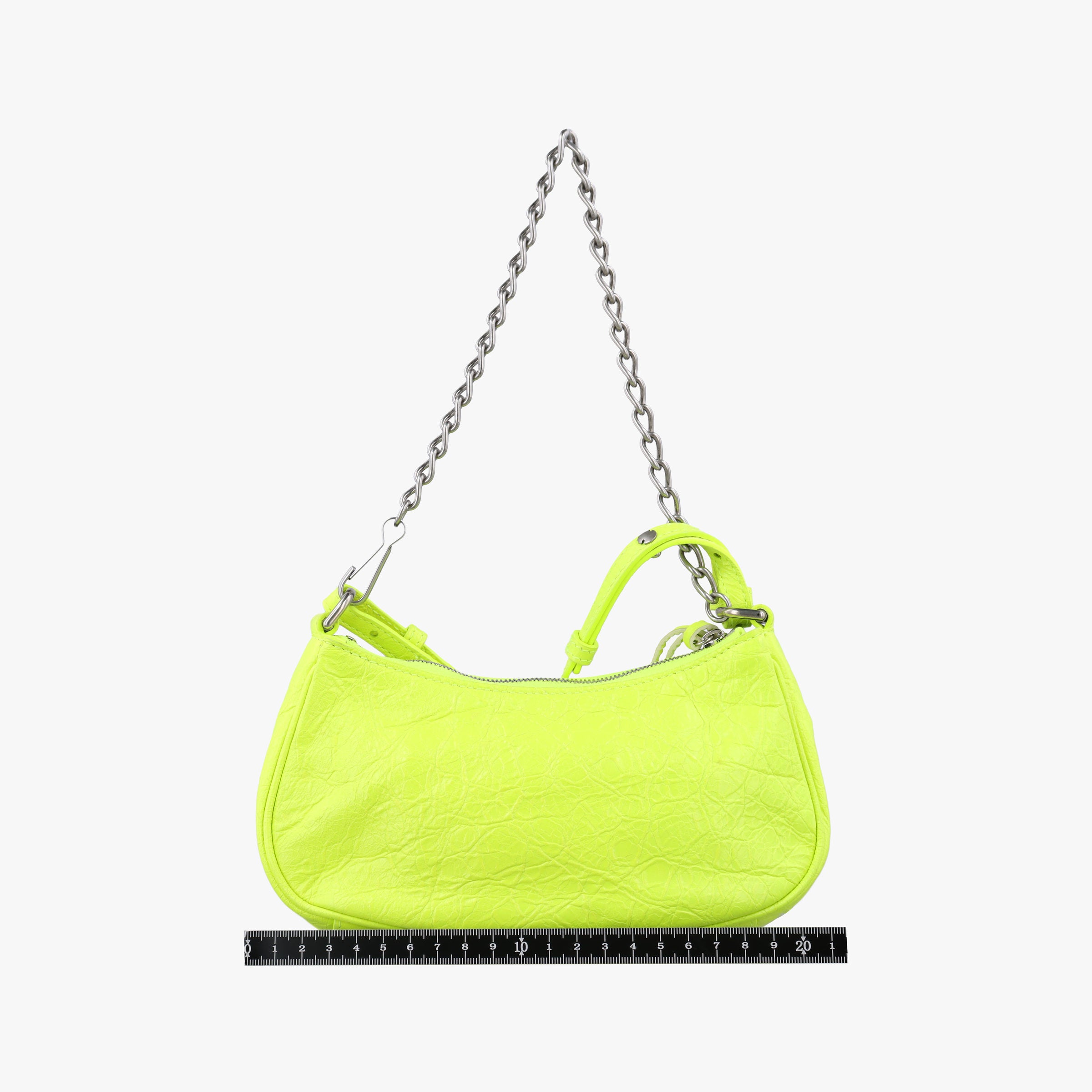 Pre-owned Balenciaga Le Cagole Green lambskin  shoulderbag | stylenewstar