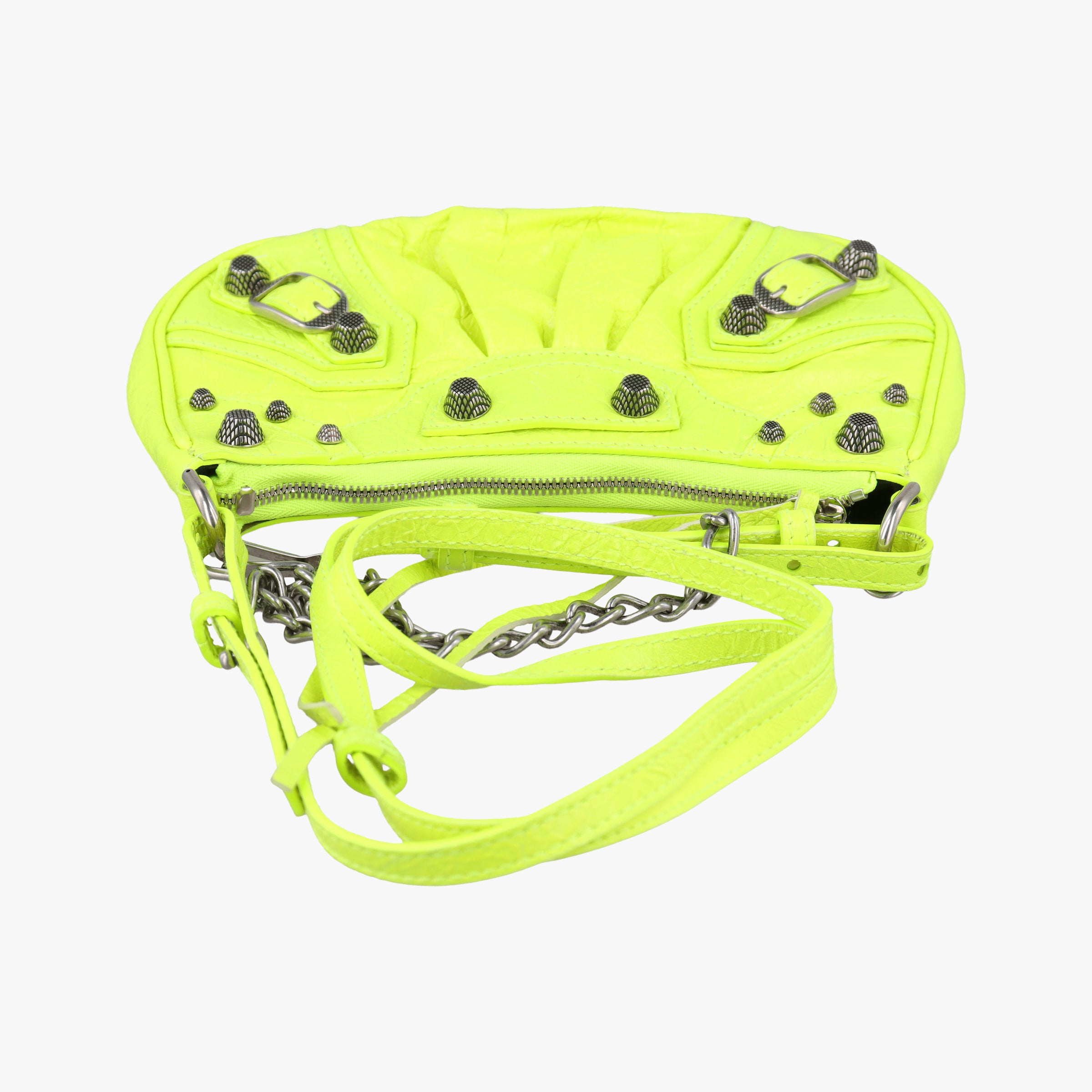 Pre-owned Balenciaga Le Cagole Green lambskin  shoulderbag | stylenewstar