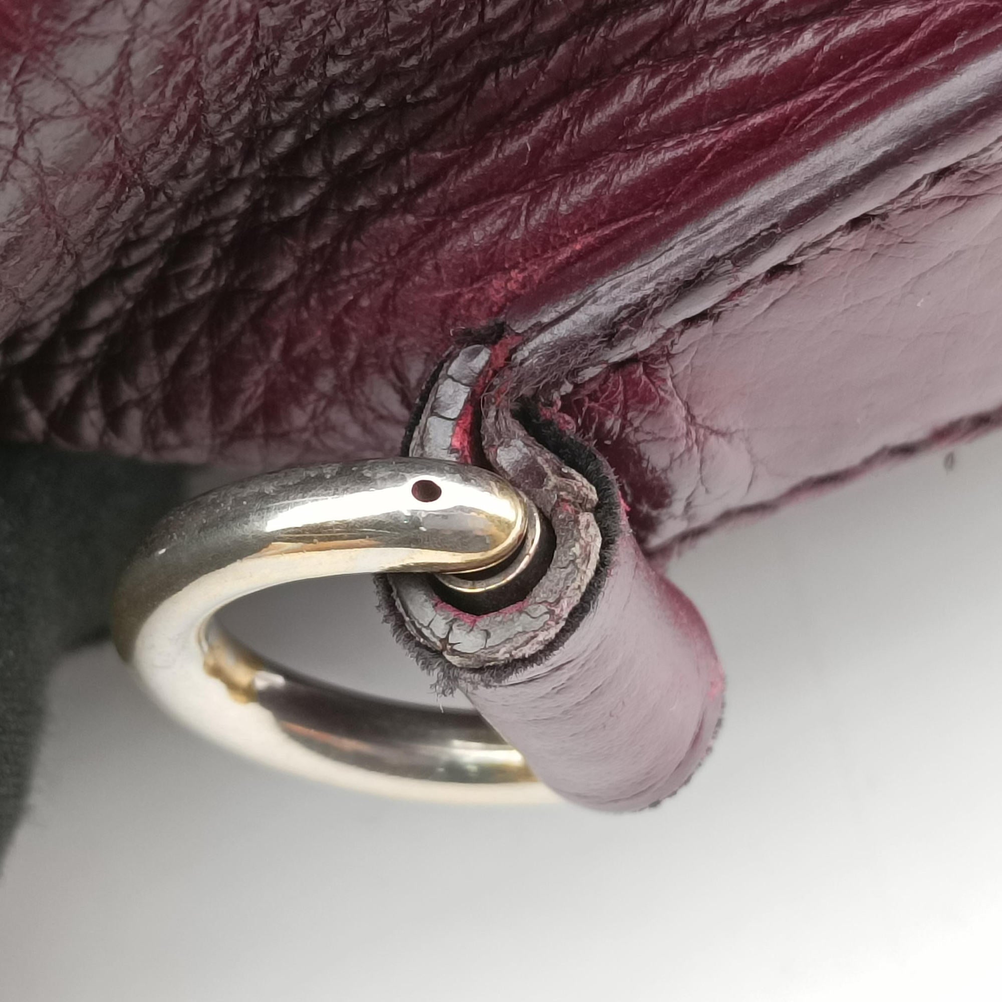 Pre-owned Gucci bamboo shopper Purple Leather 353124 shoulderbag | stylenewstar