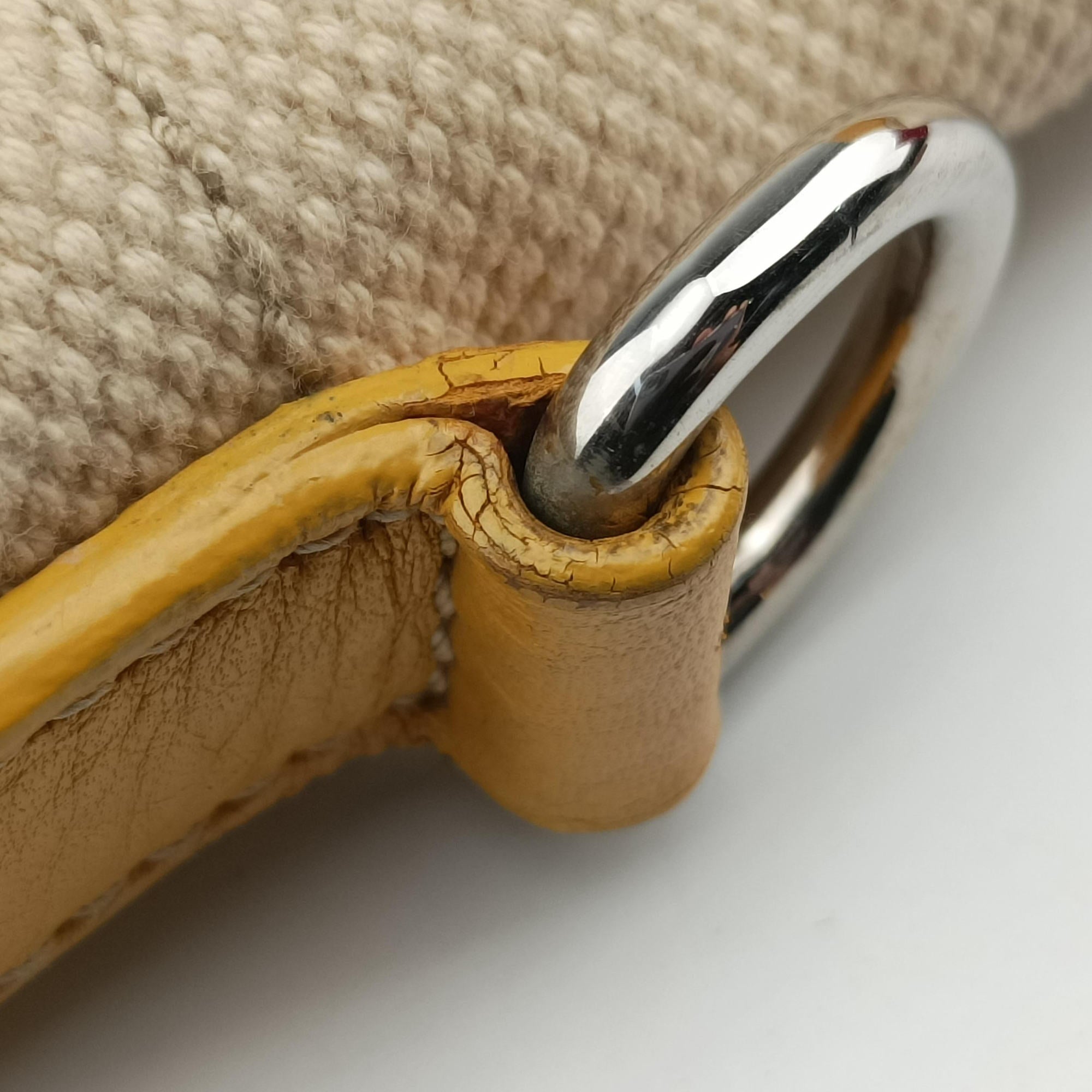 Secondhand Prada Tote bag Beige x Yellowe x multi Canvas x Leather  handbag | stylenewstar