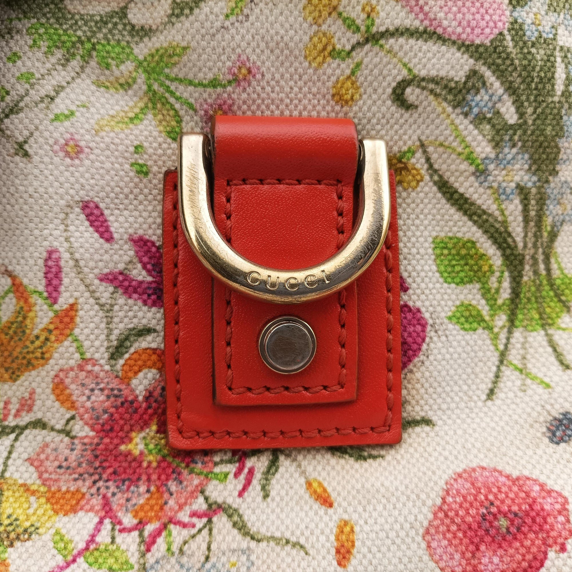 Pre-owned Gucci Flora Charmy Multicolour canvas 272400 shoulderbag | stylenewstar