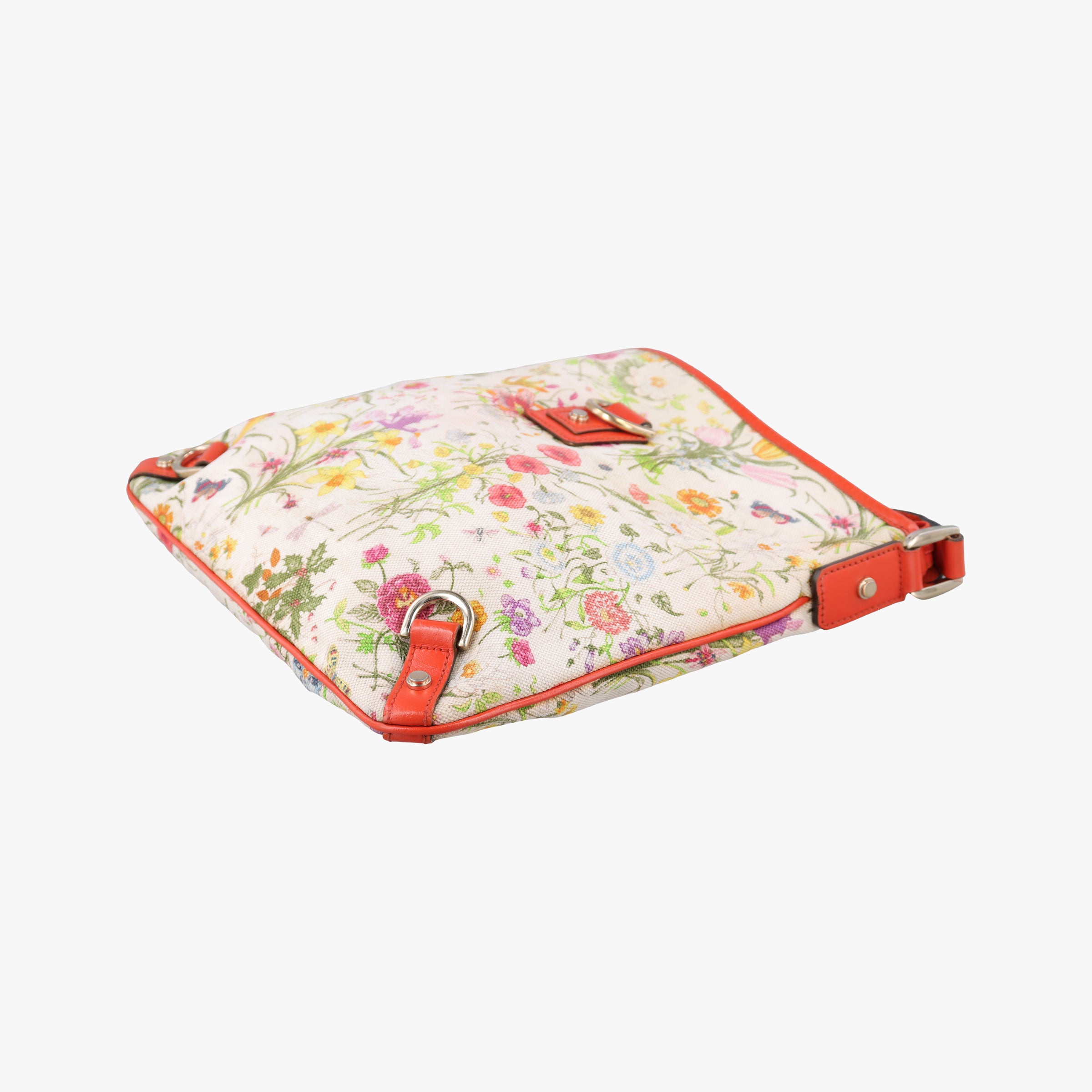 Pre-owned Gucci Flora Charmy Multicolour canvas 272400 shoulderbag | stylenewstar