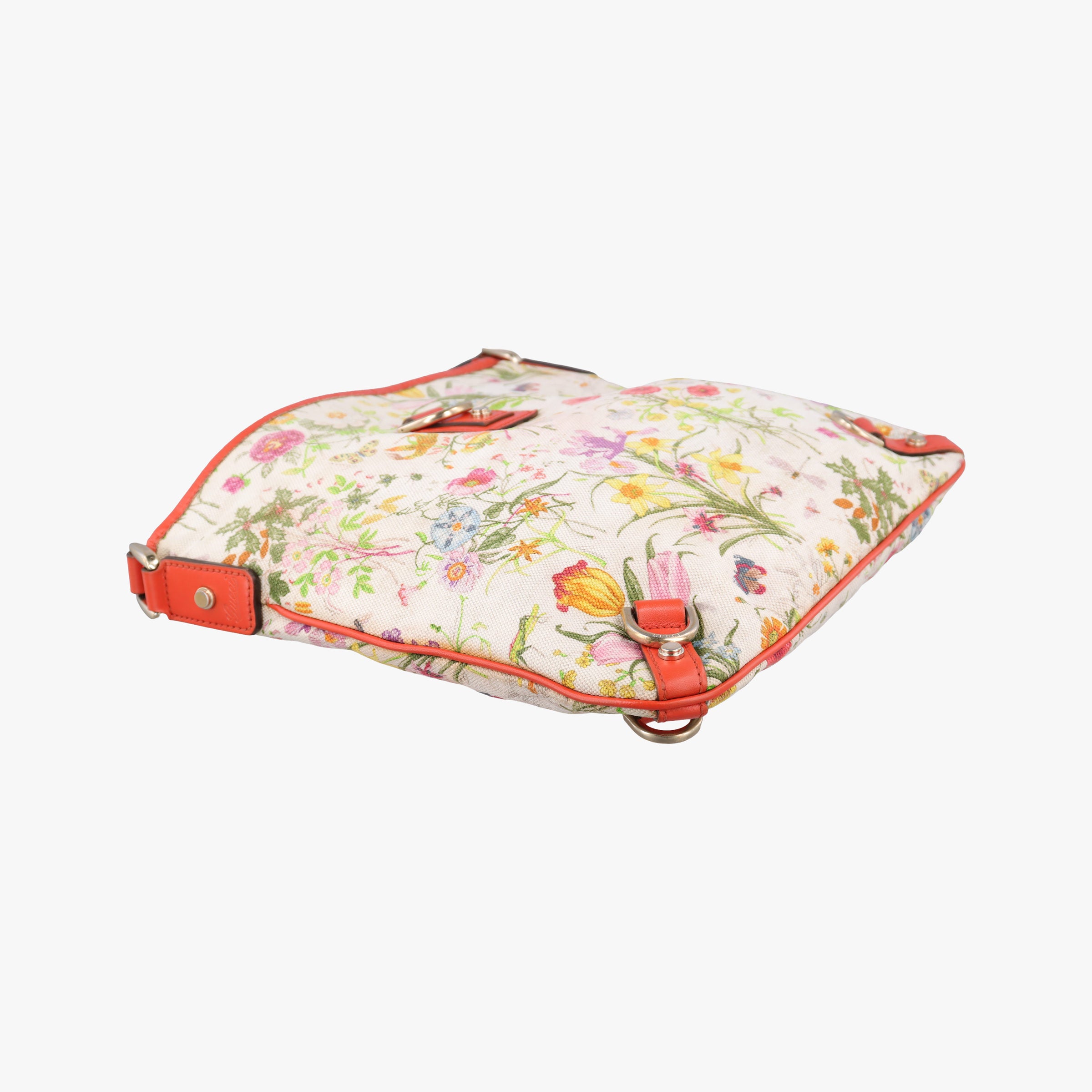 Pre-owned Gucci Flora Charmy Multicolour canvas 272400 shoulderbag | stylenewstar