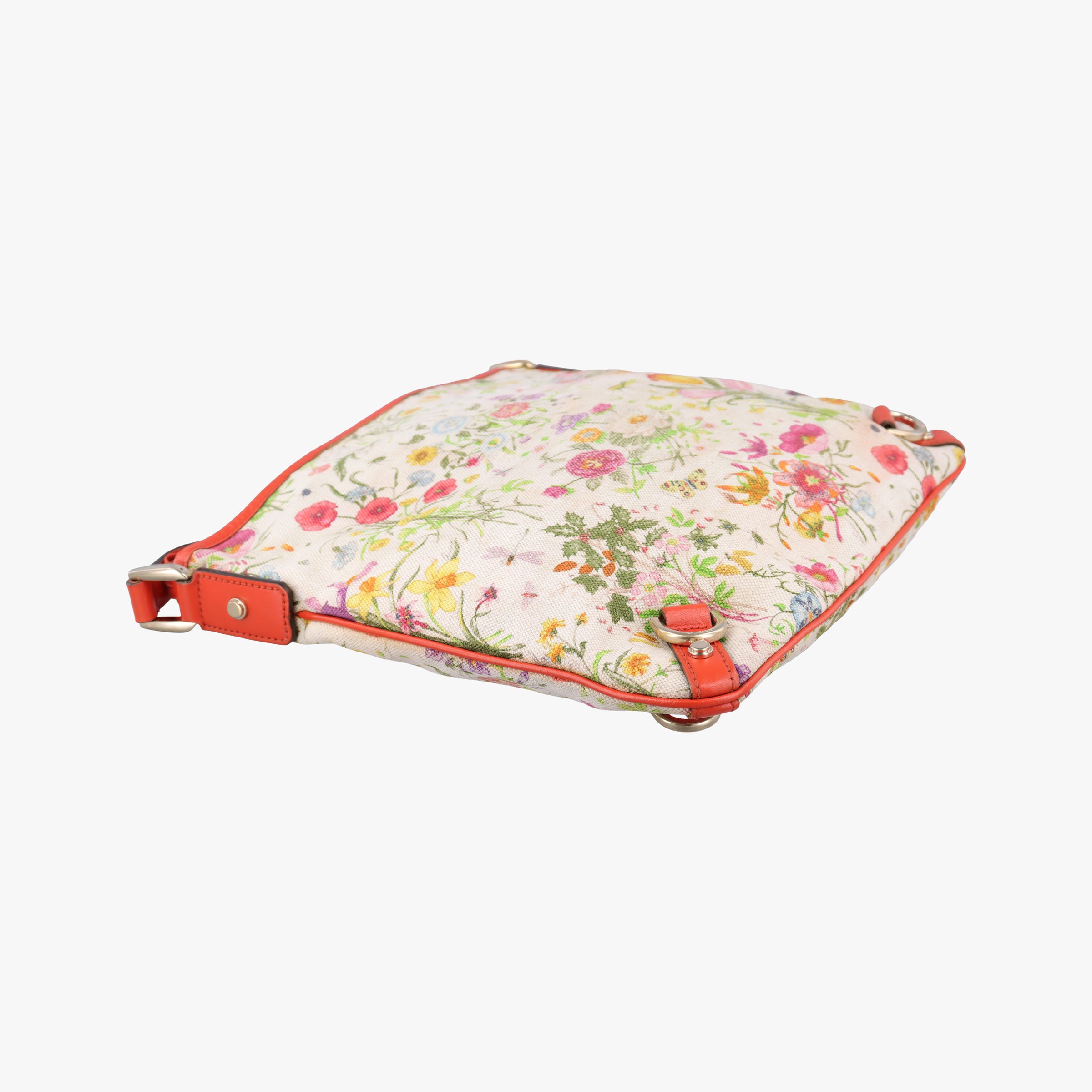 Pre-owned Gucci Flora Charmy Multicolour canvas 272400 shoulderbag | stylenewstar
