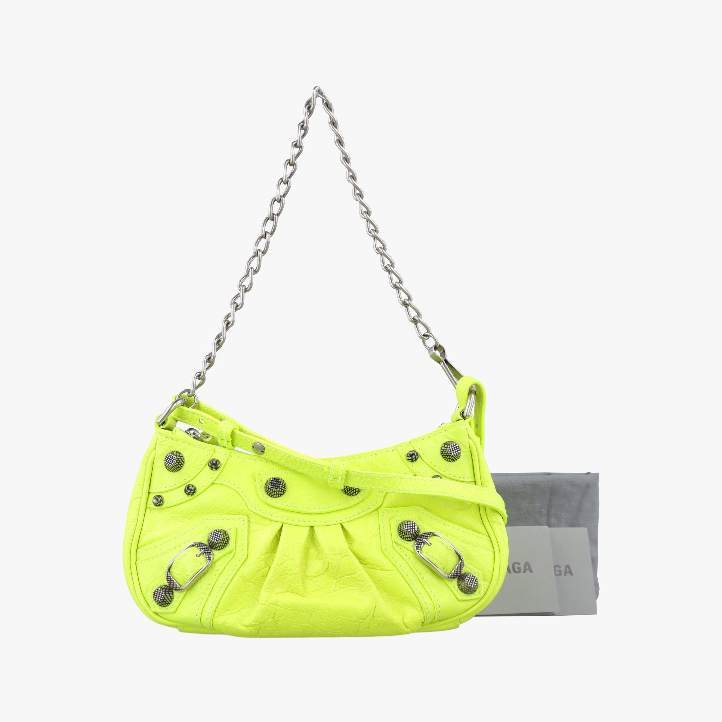 Vintage Balenciaga Le Cagole Green lambskin  shoulderbag | stylenewstar