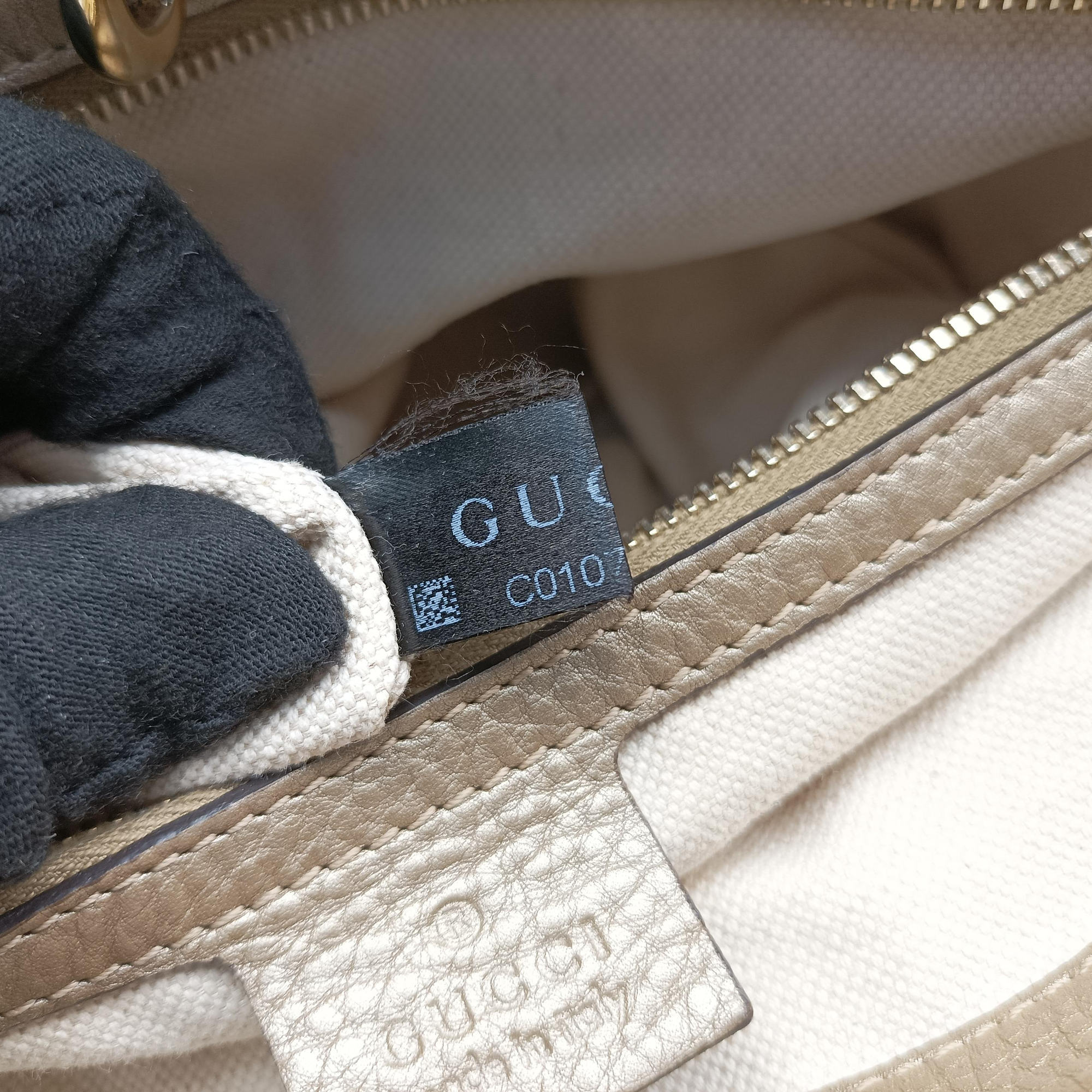 Pre-owned Gucci Bella Bamboo Tassel fringe khaki canvas×leather 269945 handbag | stylenewstar