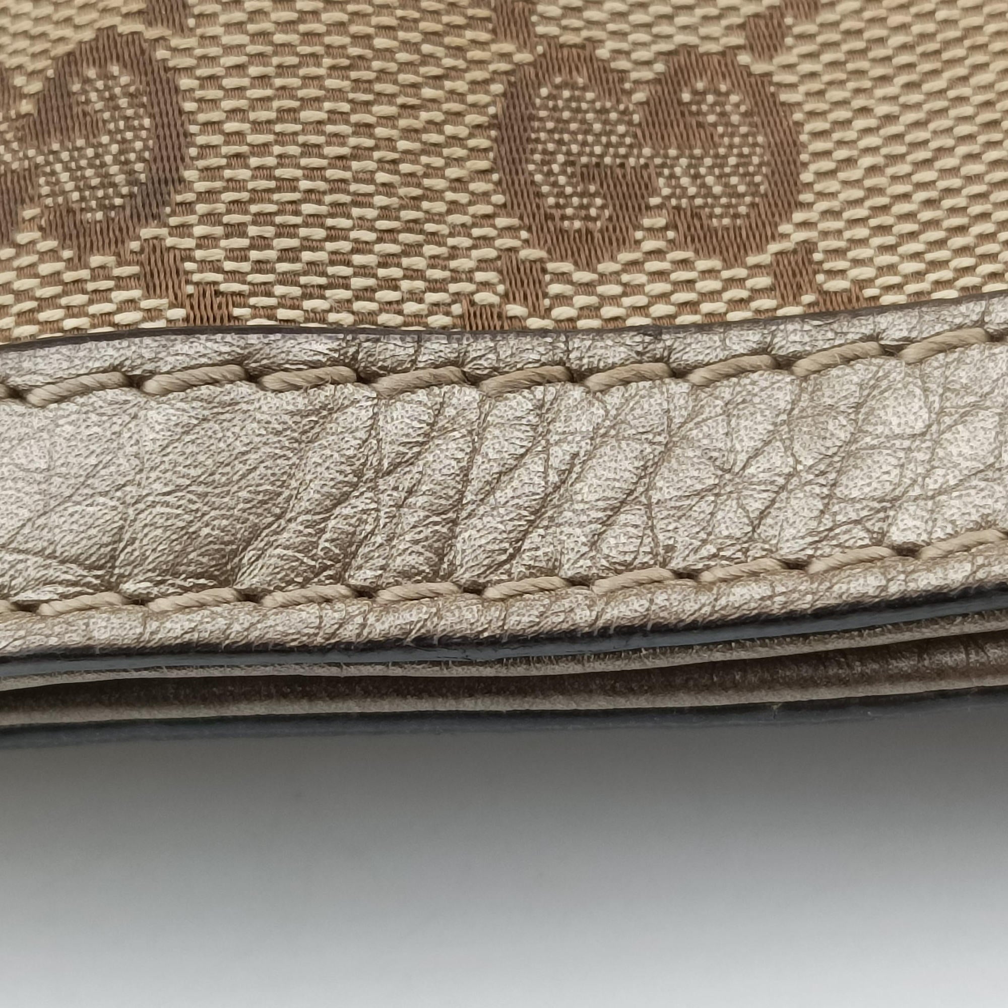 Pre-owned Gucci Bella Bamboo Tassel fringe khaki canvas×leather 269945 handbag | stylenewstar