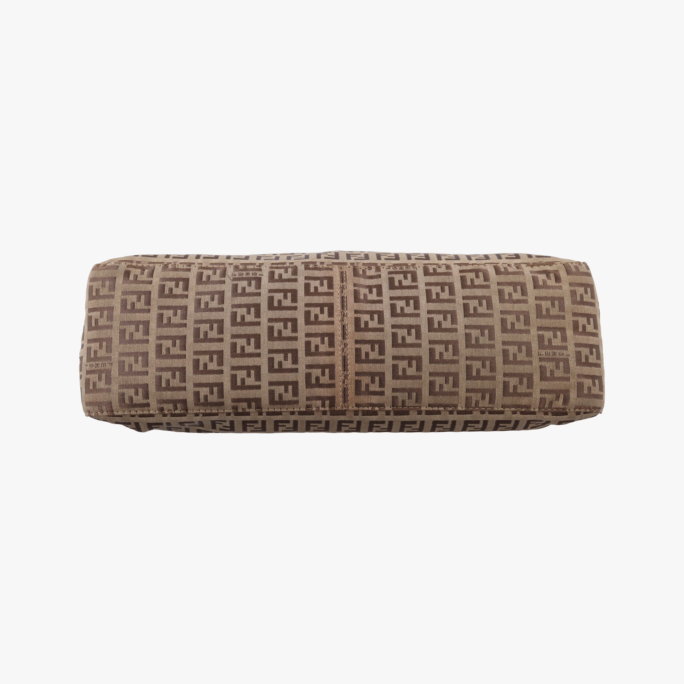 Pre-owned Fendi Zucchino Brown canvas 8BR036 shoulderbag | stylenewstar