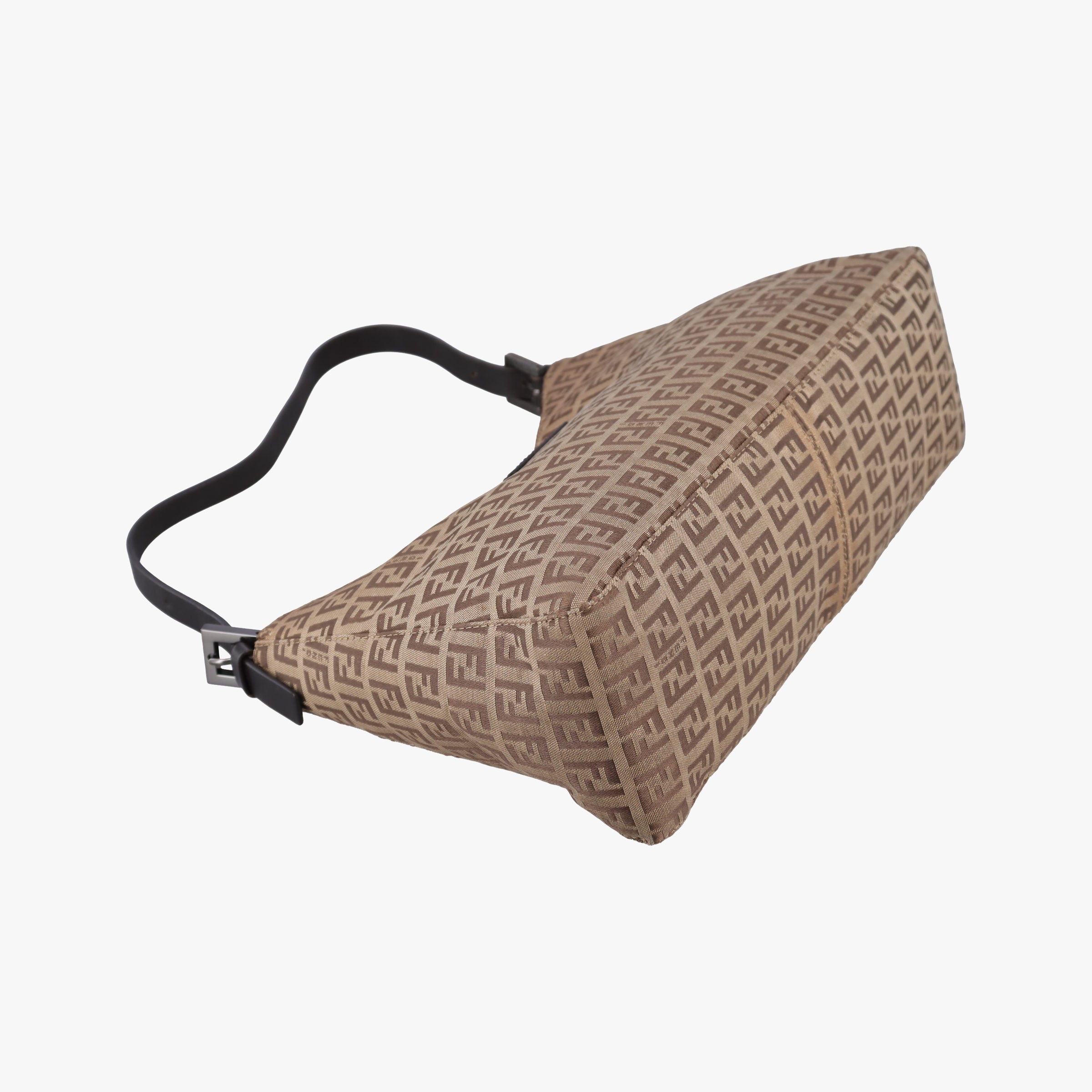 Pre-owned Fendi Zucchino Brown canvas 8BR036 shoulderbag | stylenewstar