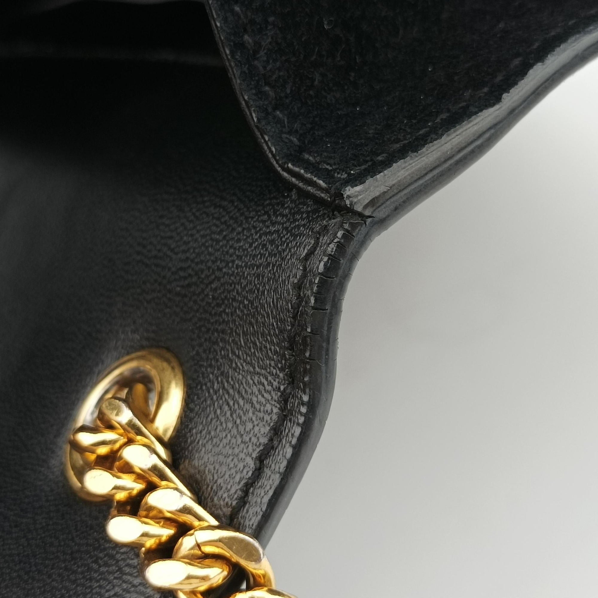 Pre-owned Yves Saint Laurent KATE Black Suede 354119 shoulderbag | stylenewstar