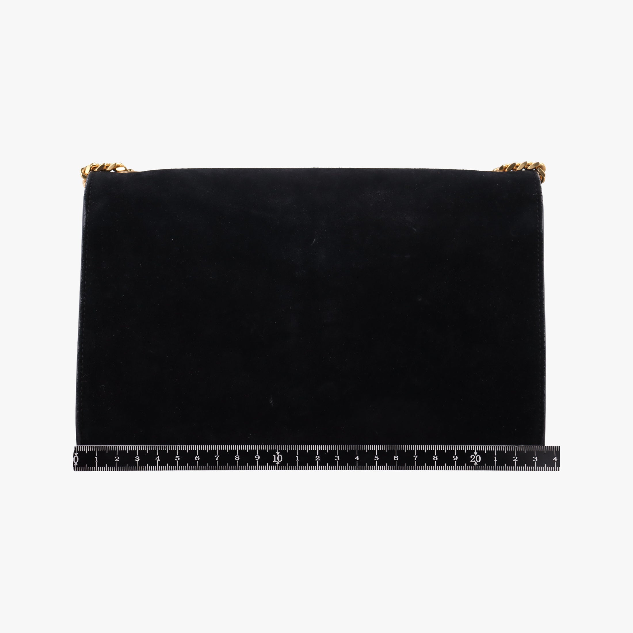 Pre-owned Yves Saint Laurent KATE Black Suede 354119 shoulderbag | stylenewstar