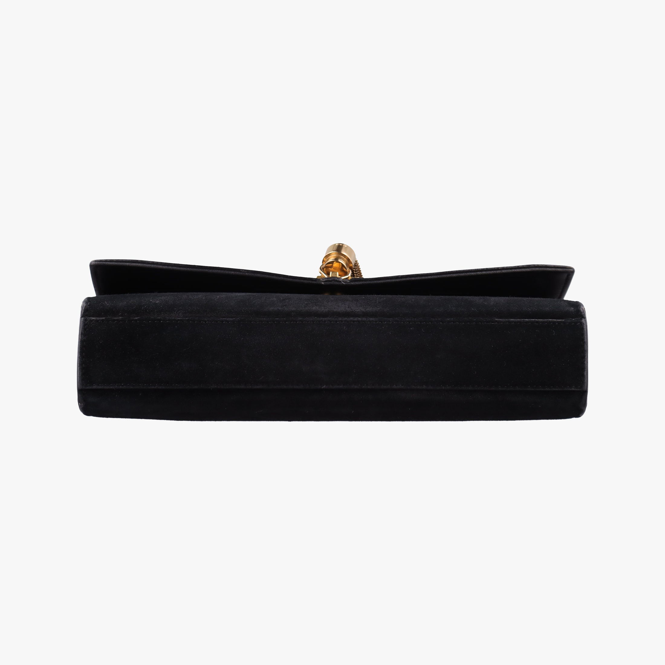 Pre-owned Yves Saint Laurent KATE Black Suede 354119 shoulderbag | stylenewstar