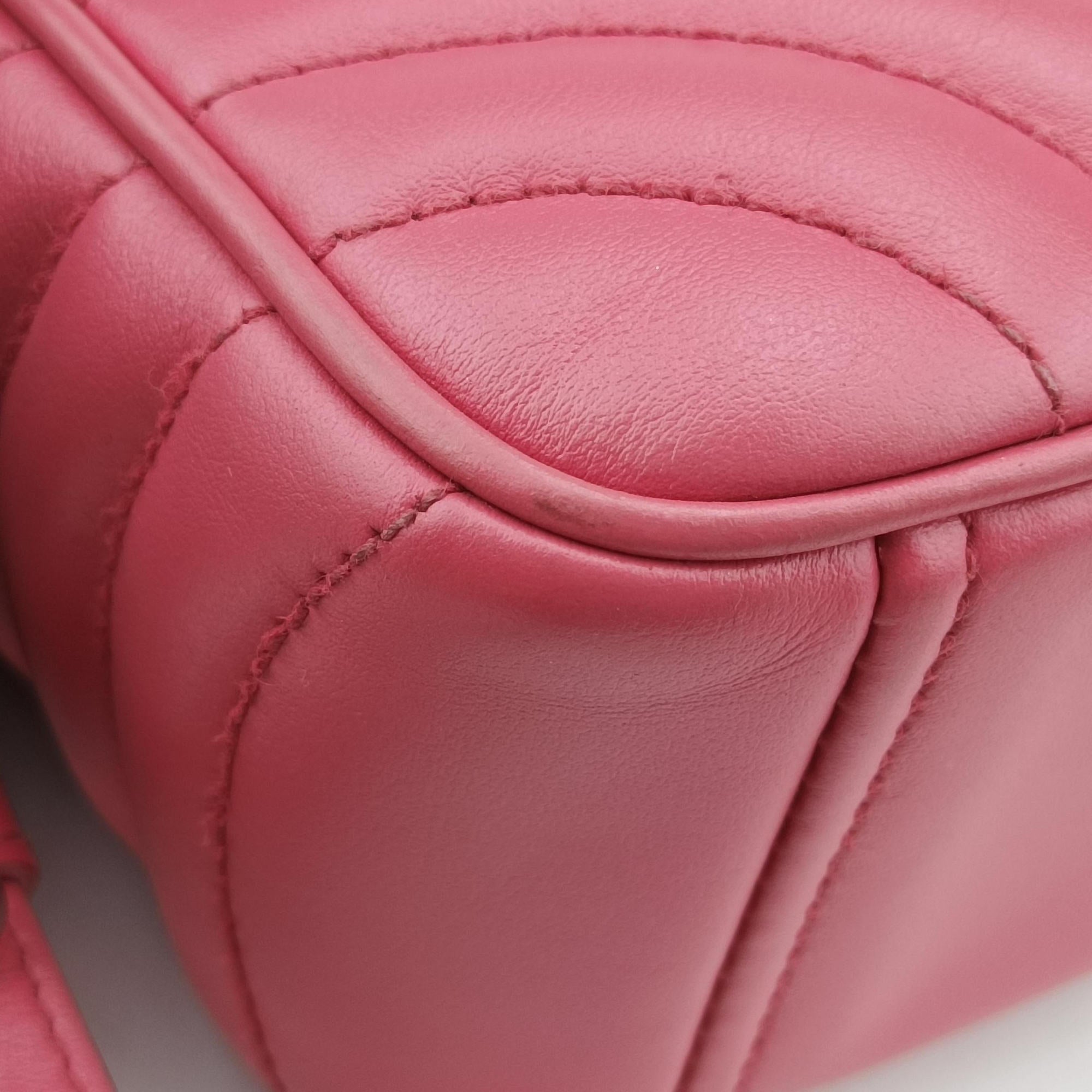 Vintage Prada Diagramme Pink leather 1BH084 shoulderbag | stylenewstar