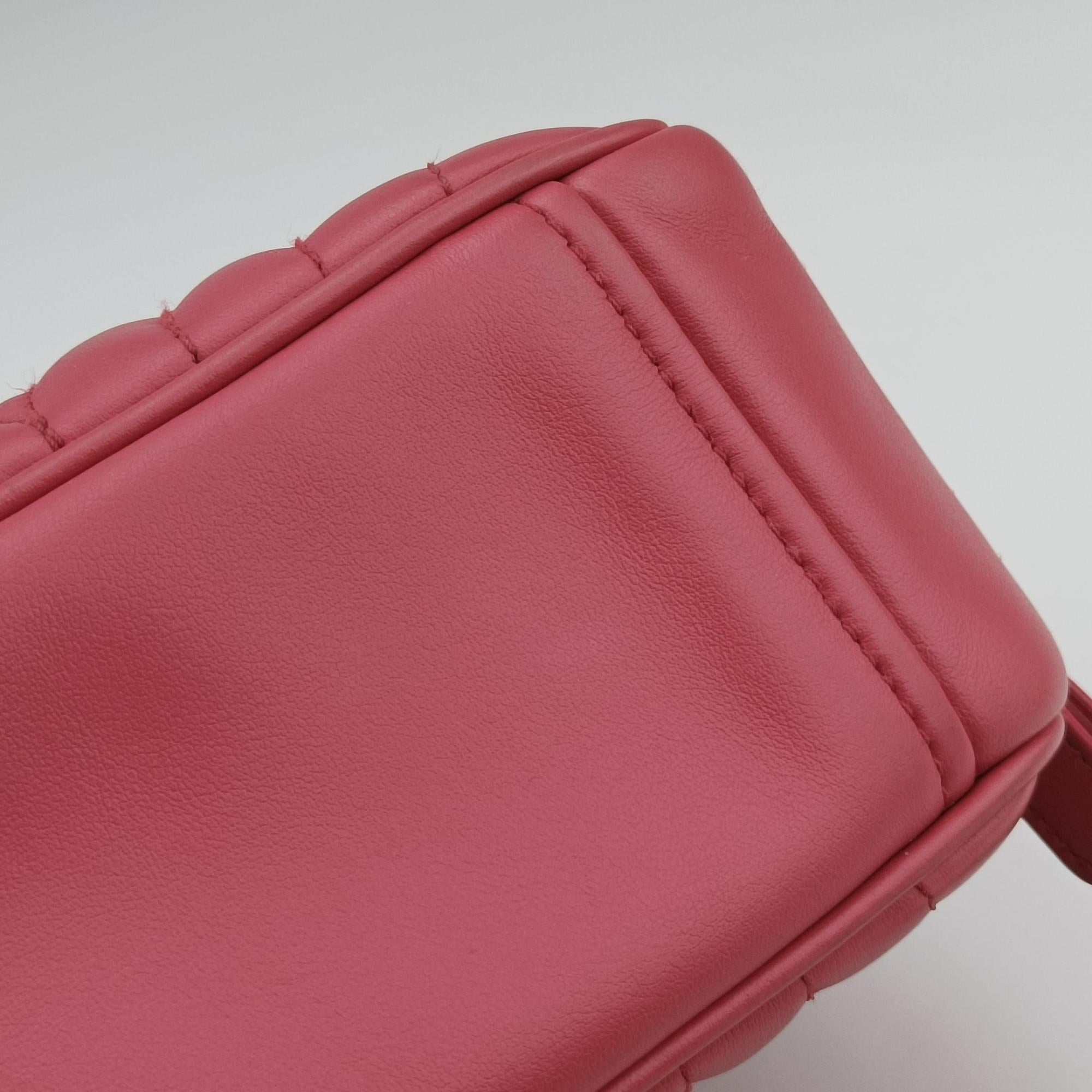 Vintage Prada Diagramme Pink leather 1BH084 shoulderbag | stylenewstar